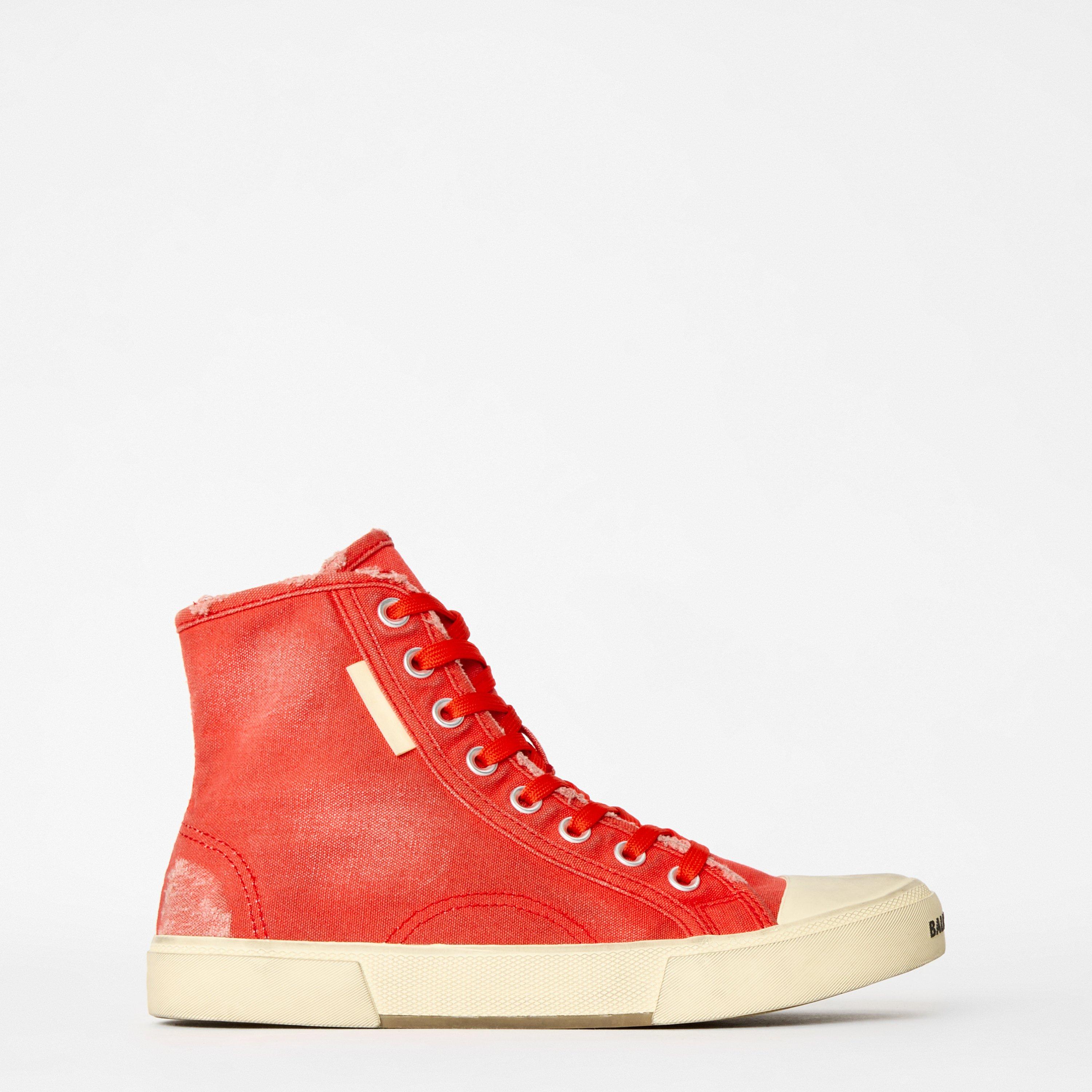Balenciaga Paris High Tops - Red/White - Size 6.5 (40.5)
