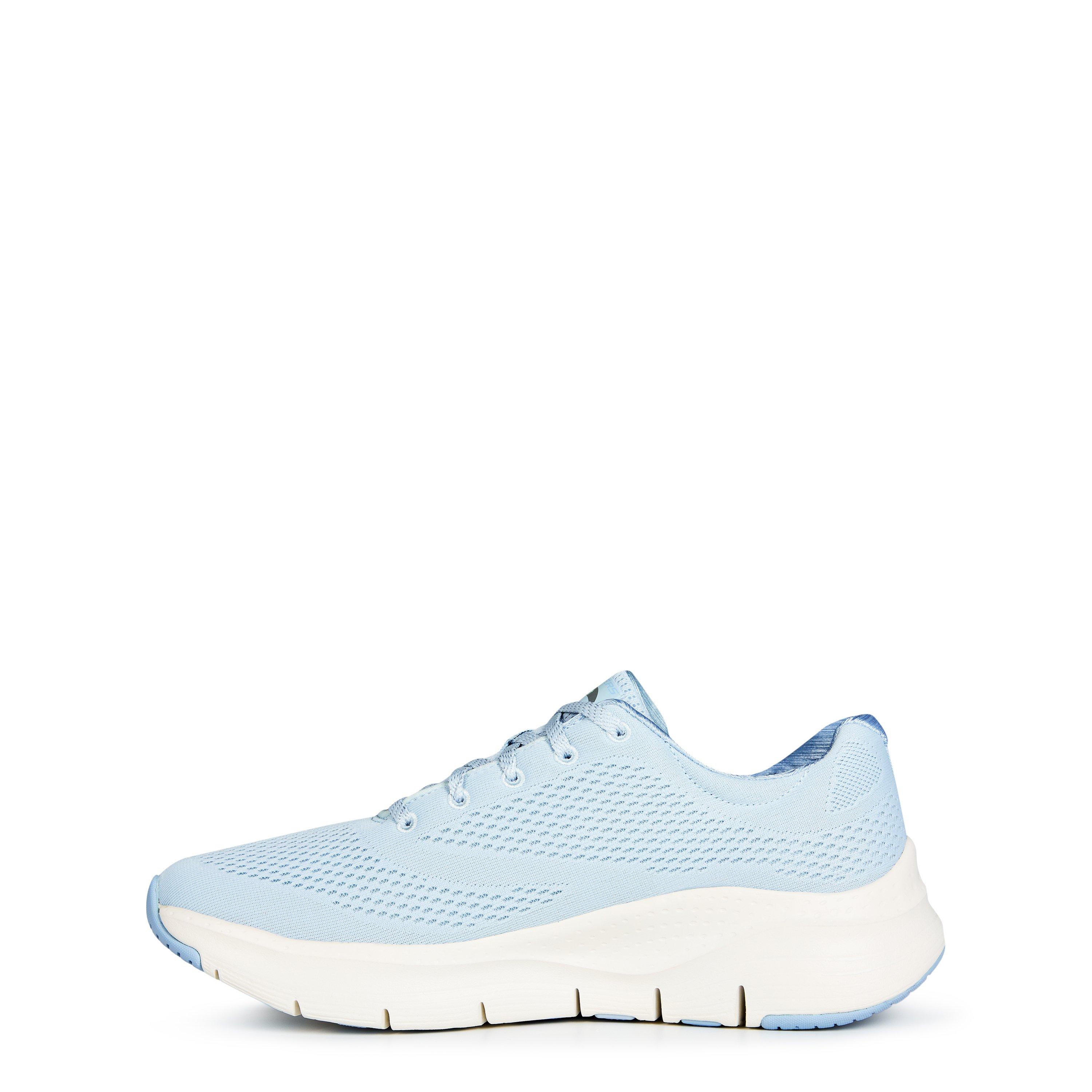 Azul Claro - Skechers - Women's Engineered Mesh Lace-Up Casual Low-Top Trainers - 2