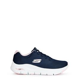 Skechers Engineered Mesh Lace-Up Casual Low-Top Trainers