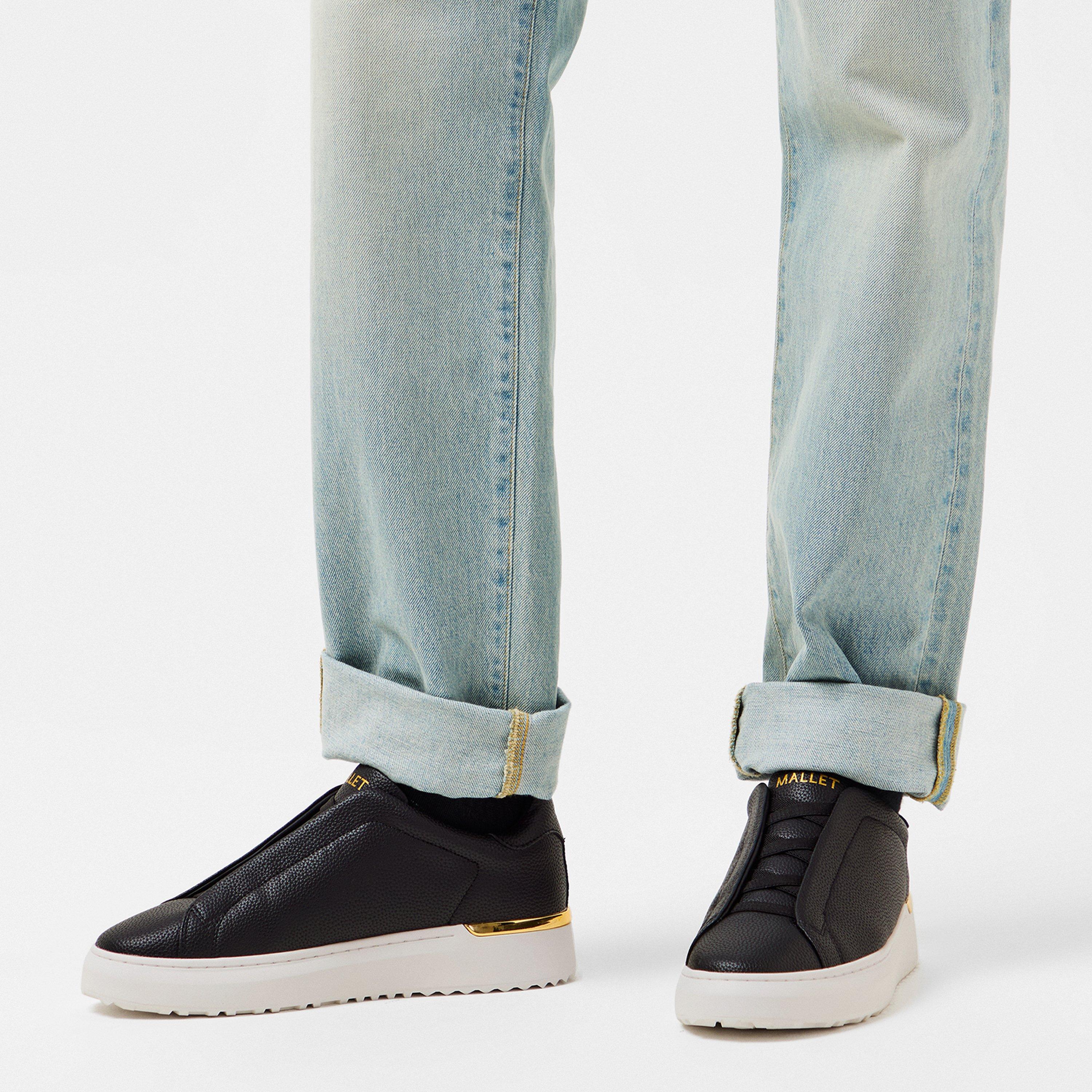 Black/White - Mallet - Grftr Elast Trainers - 3