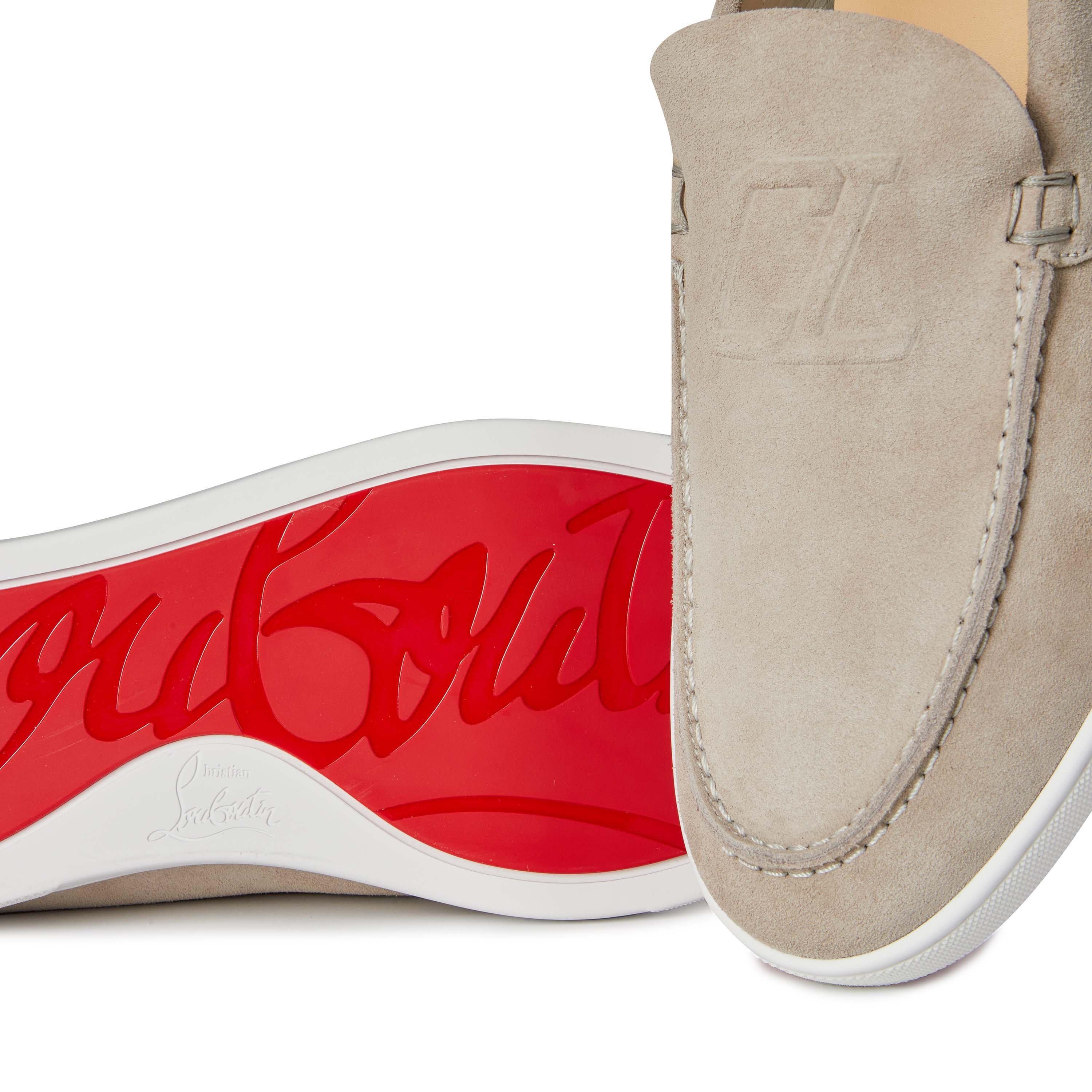 Goose - Christian Louboutin - Men's Varsiboat Suede Boat Shoes - 6