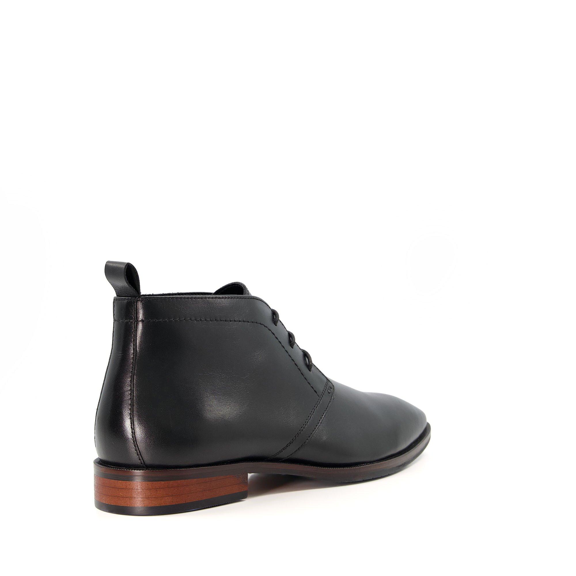 Schwarzes Leder 484 - Dune London - Mervin Chukka Boots - 3