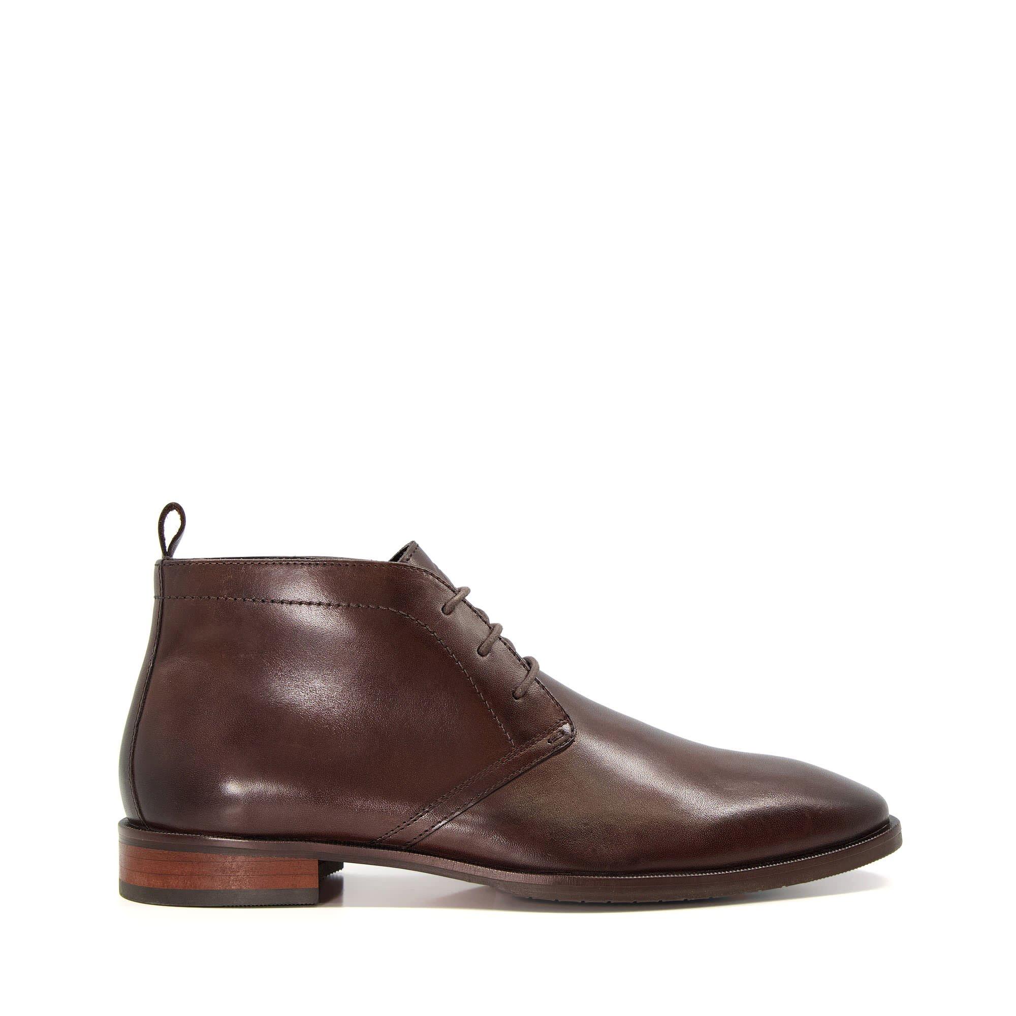 Dune London Mervin Chukka Boots In Brown Lthr 509