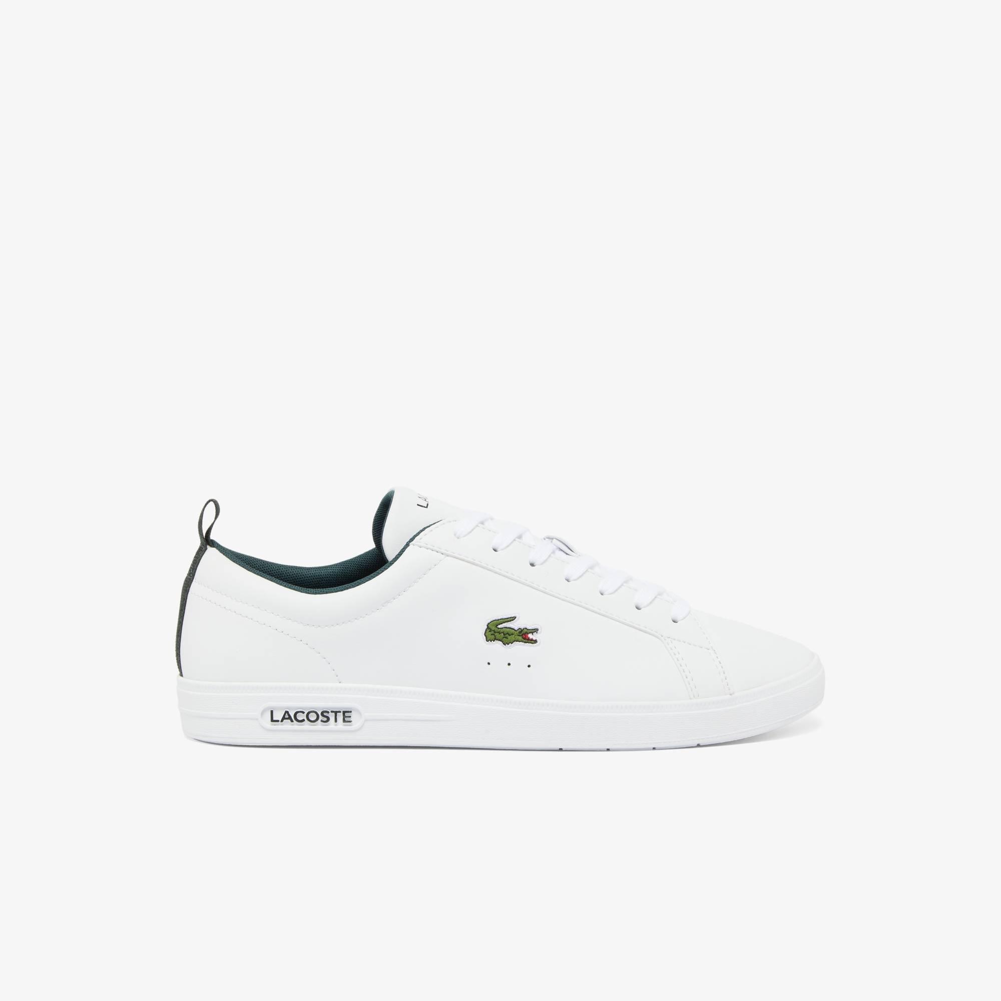 Lacoste Men's Court Base Low-Top Trainers - White/Green 1R5 - 6 (39.5)