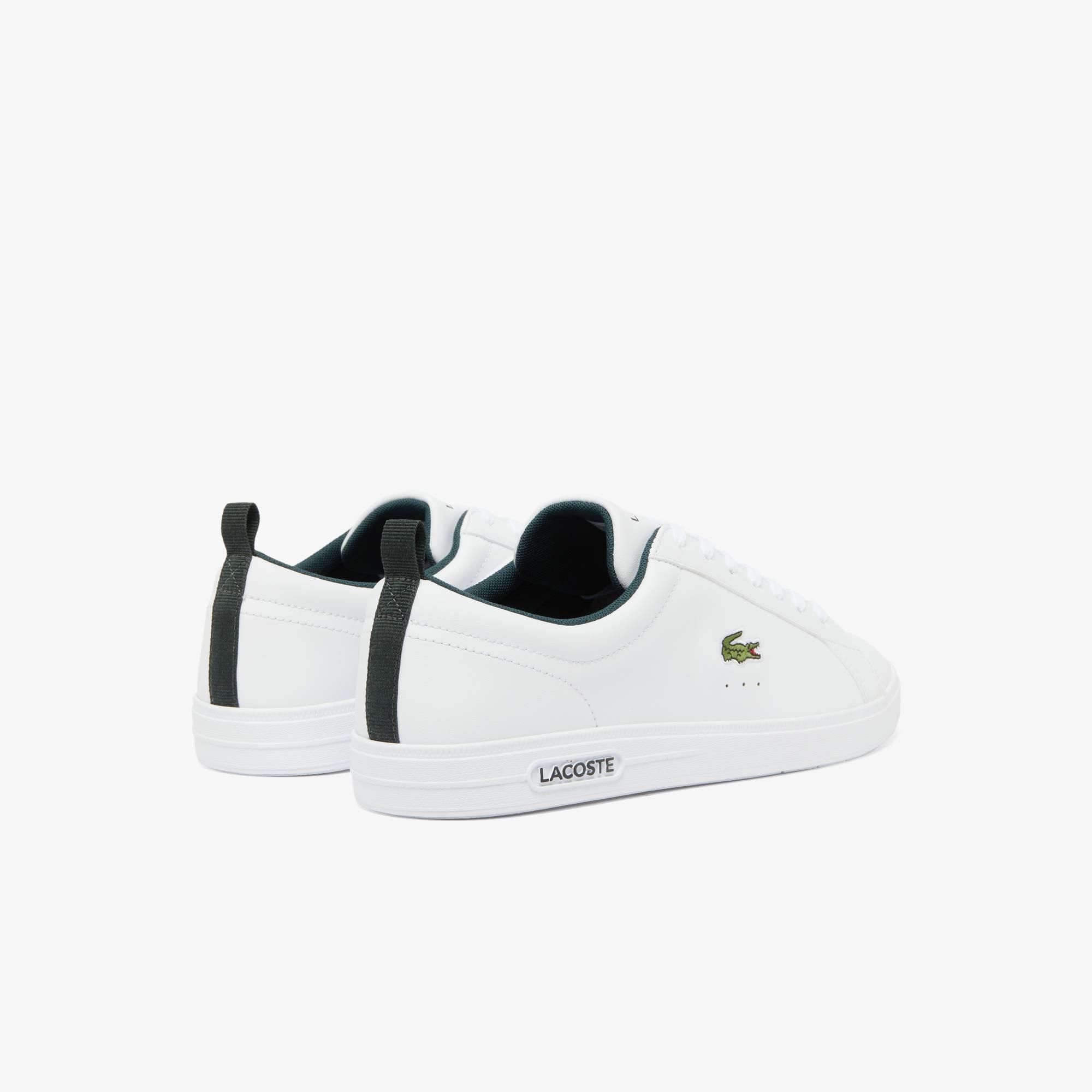 White/Green 1R5 - Lacoste - Men's Court Base Low-Top Trainers - 4