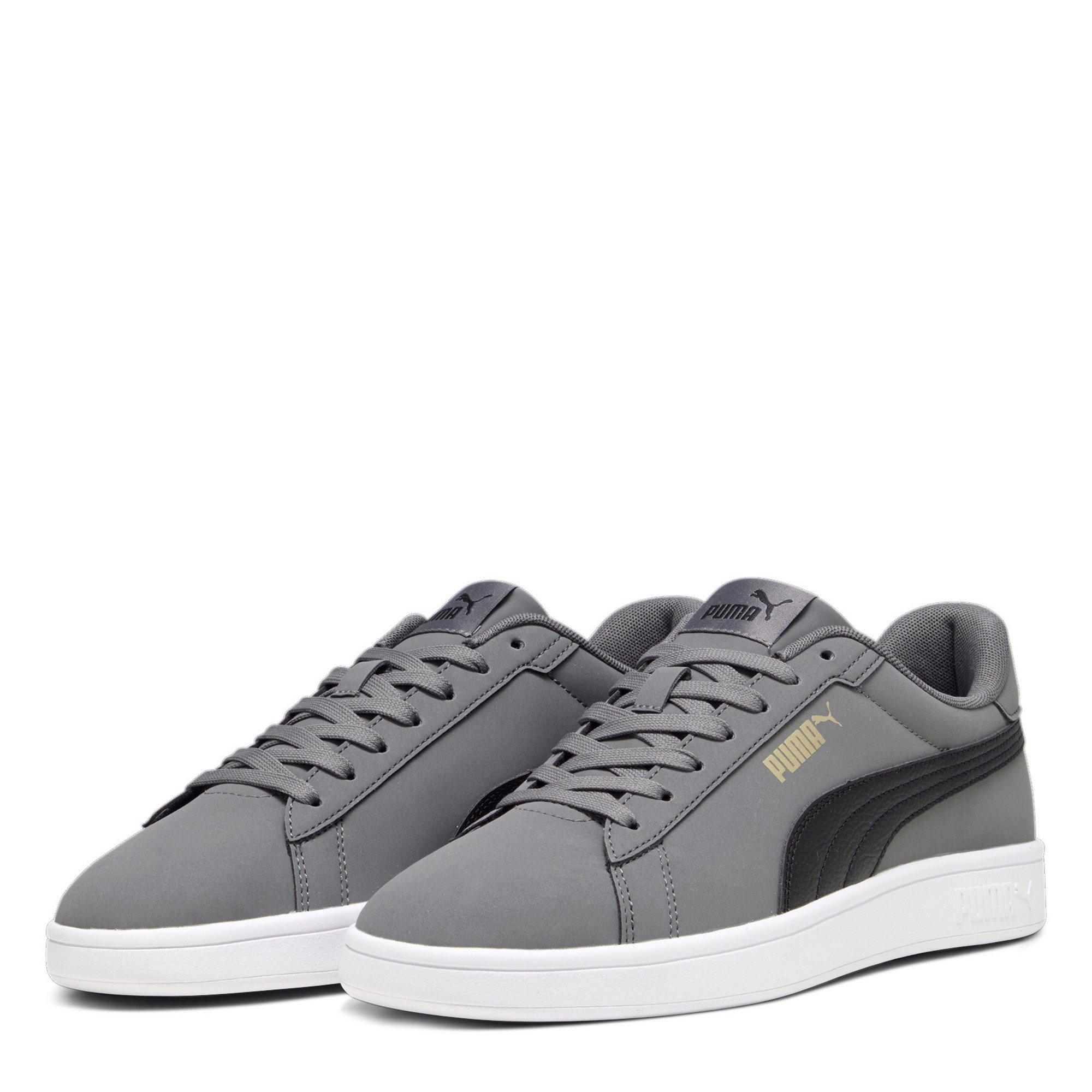 Grau/Schwarz/Weiß - Puma - Smash 3.0 Buck Low-Top Trainers Mens - 1