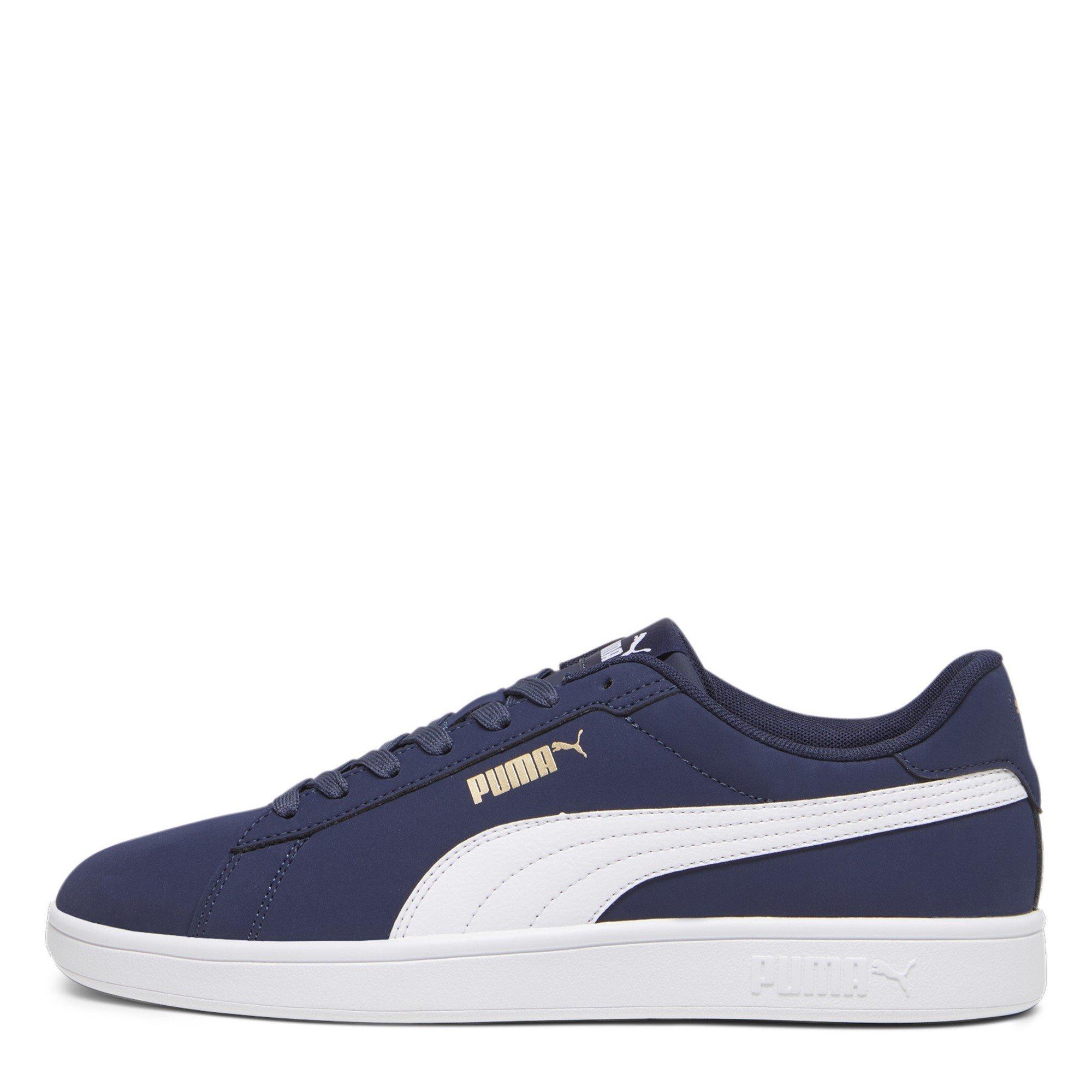 Navy/White - Puma - Smash 3.0 Buck Low-Top Trainers Mens - 3