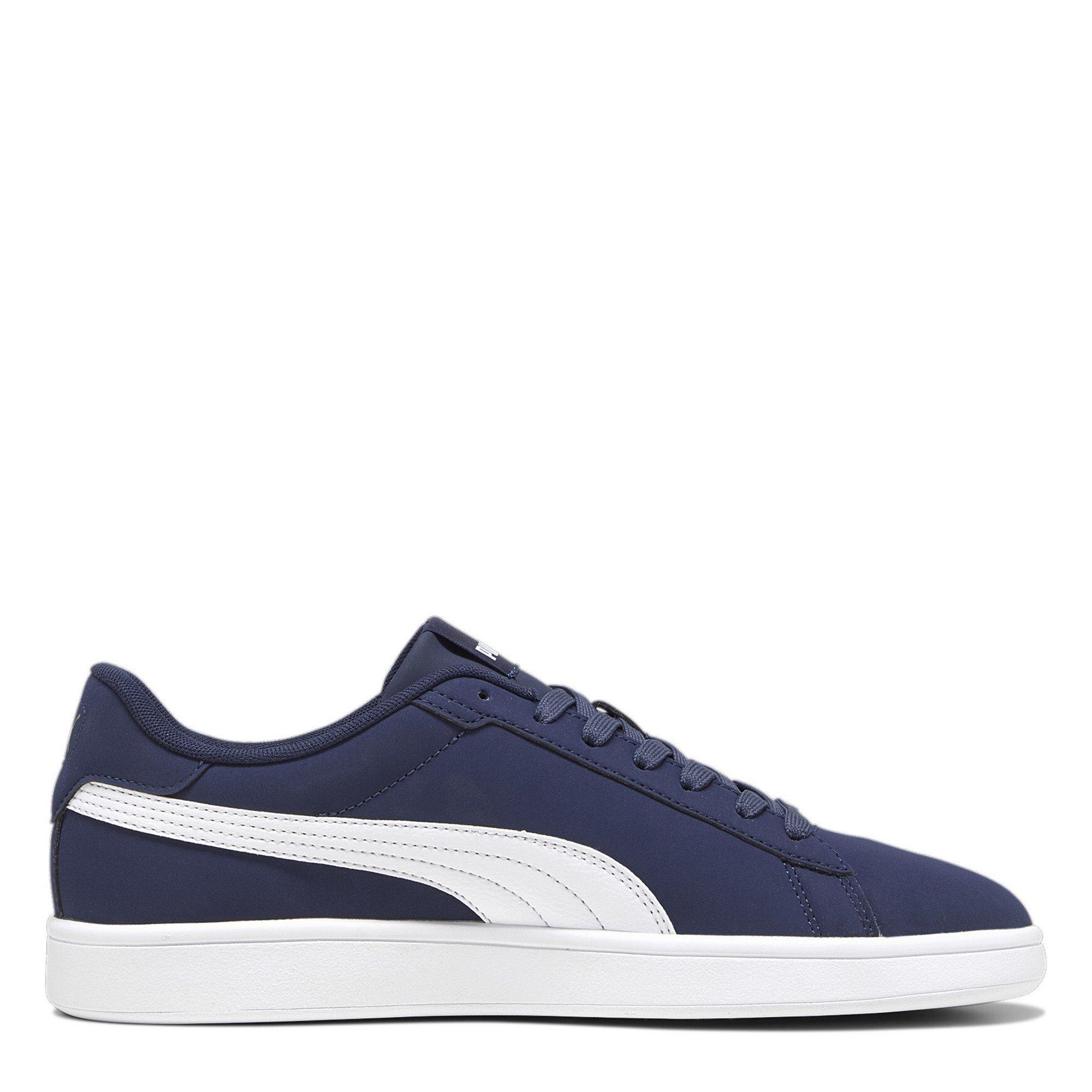 Navy/White - Puma - Smash 3.0 Buck Low-Top Trainers Mens - 5