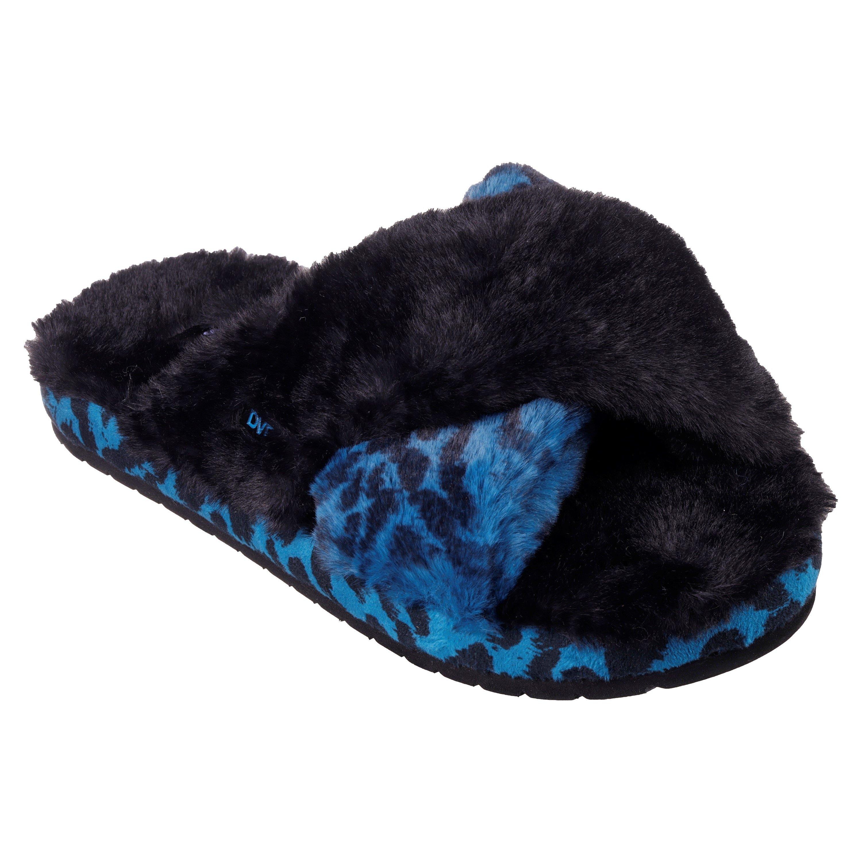 Schwarz/Blau - Skechers - Women's Cozy Stay All Day Cross Over Slipper - 1