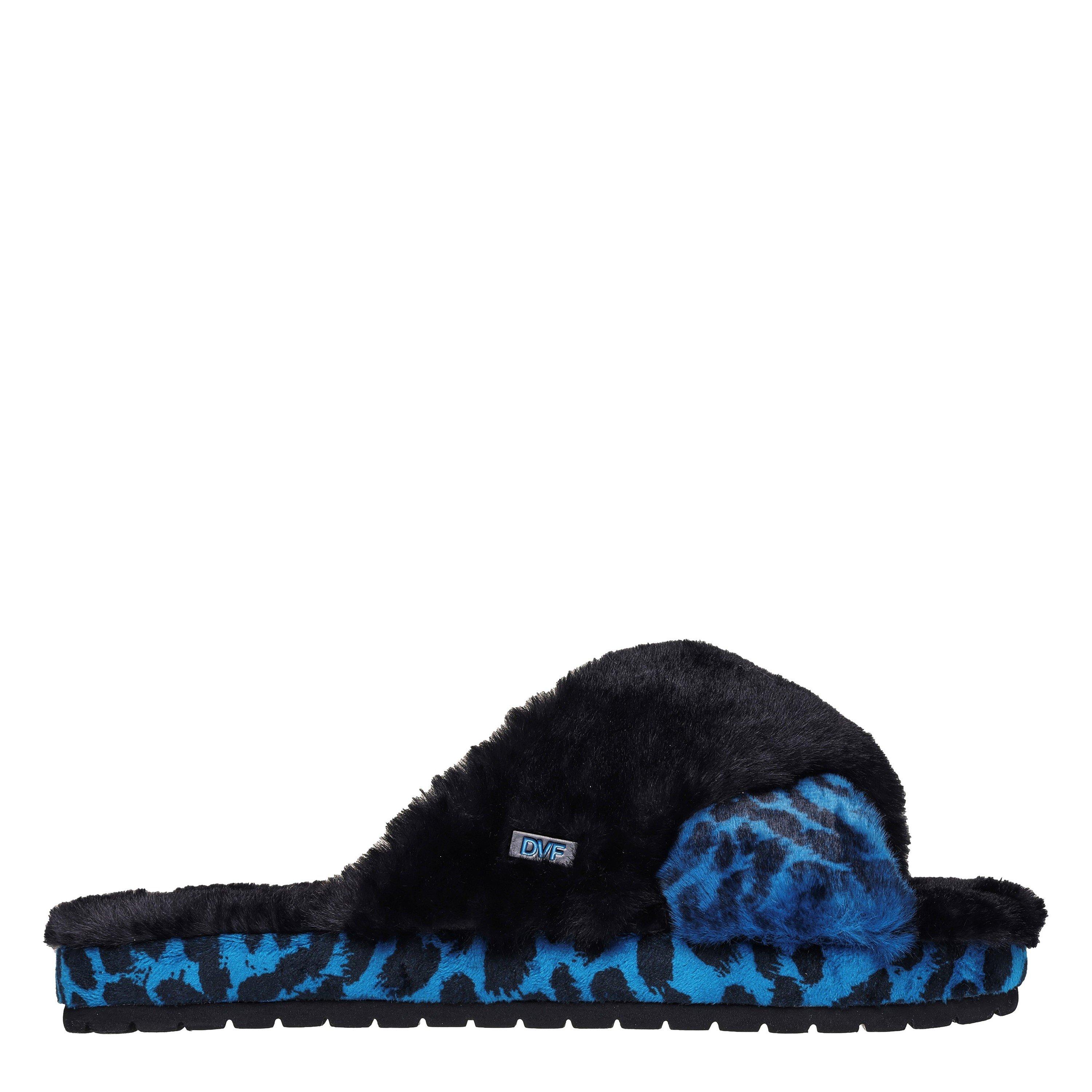 Black/Blue - Skechers - Women's Cozy Stay All Day Cross Over Slipper - 1