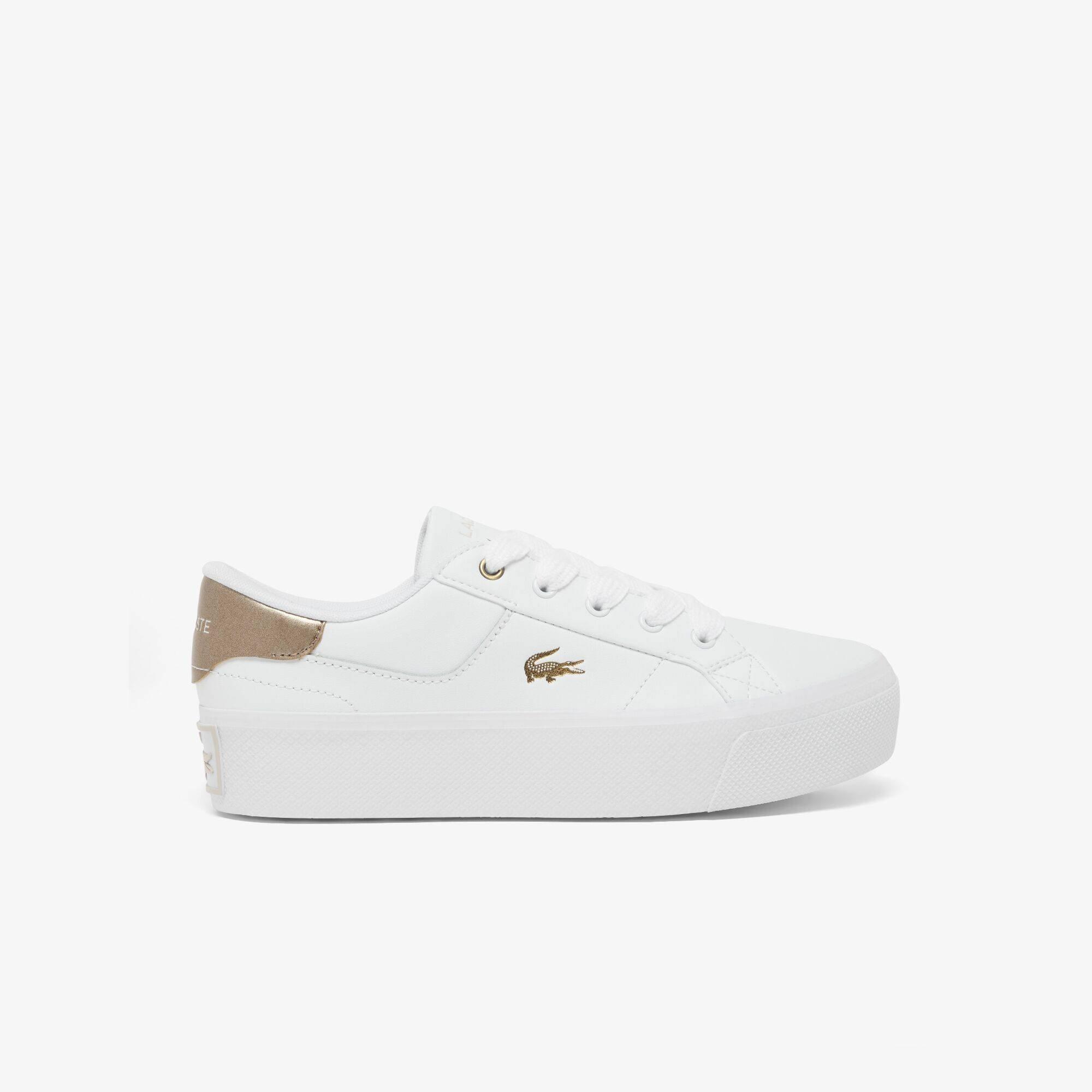 Lacoste Women's Ziane Platform Trainers - Wht/Brz - 5 (38)