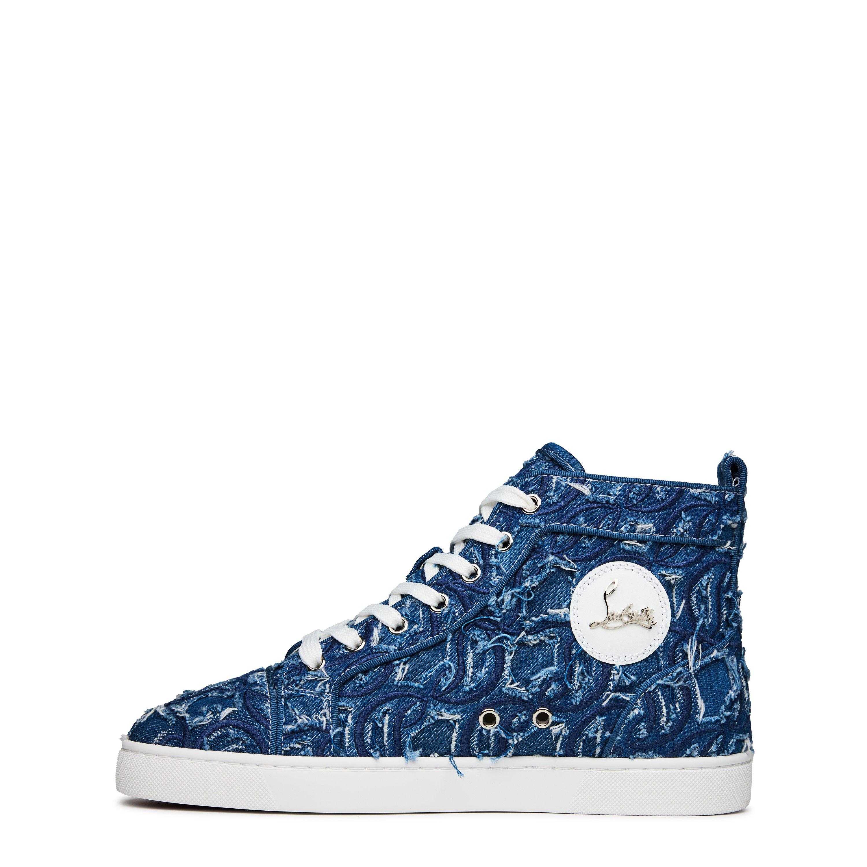 Denim - Christian Louboutin - Louis High-Top Sneakers - 3