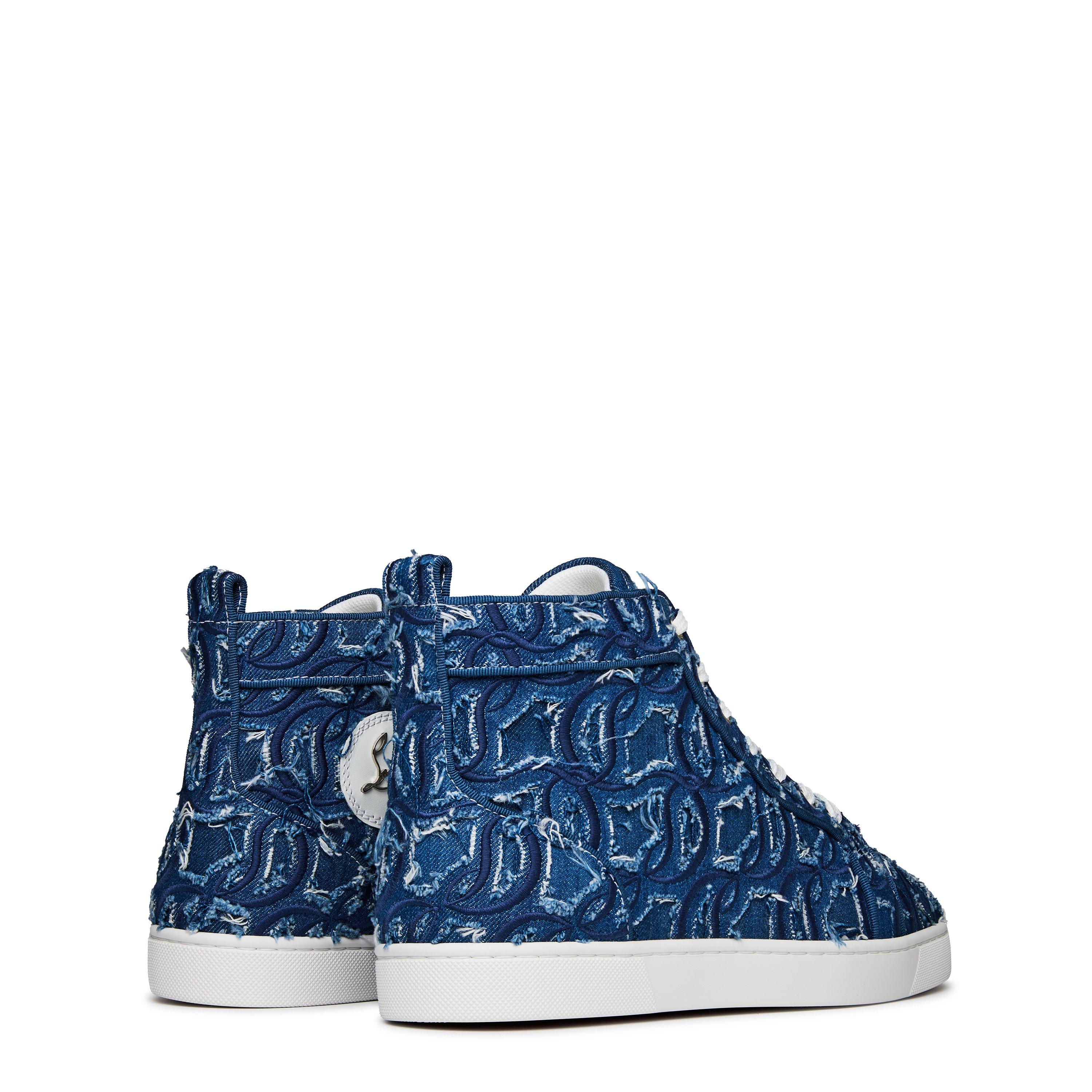 Denim - Christian Louboutin - Louis High-Top Sneakers - 5