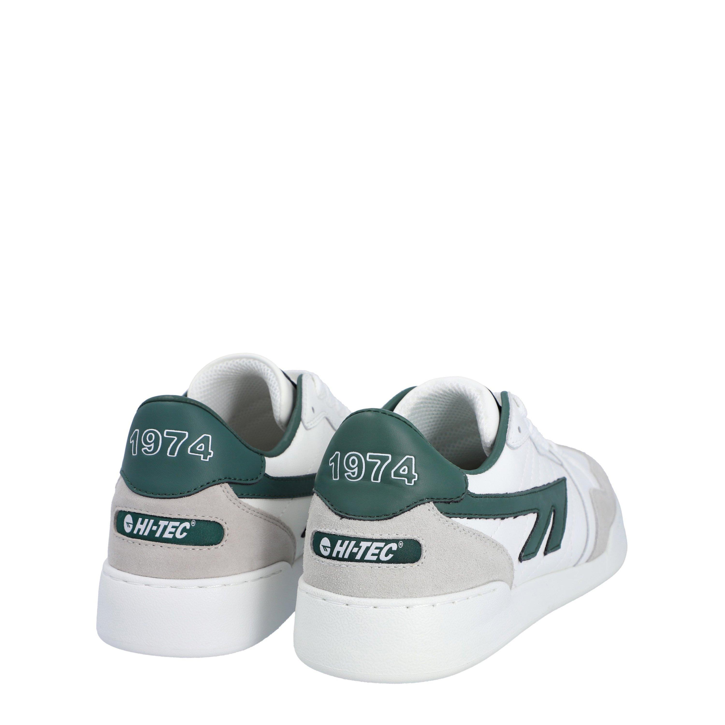 Wht/Grey/Dk Grn - Hi Tec - Squash Trainers Adults - 5