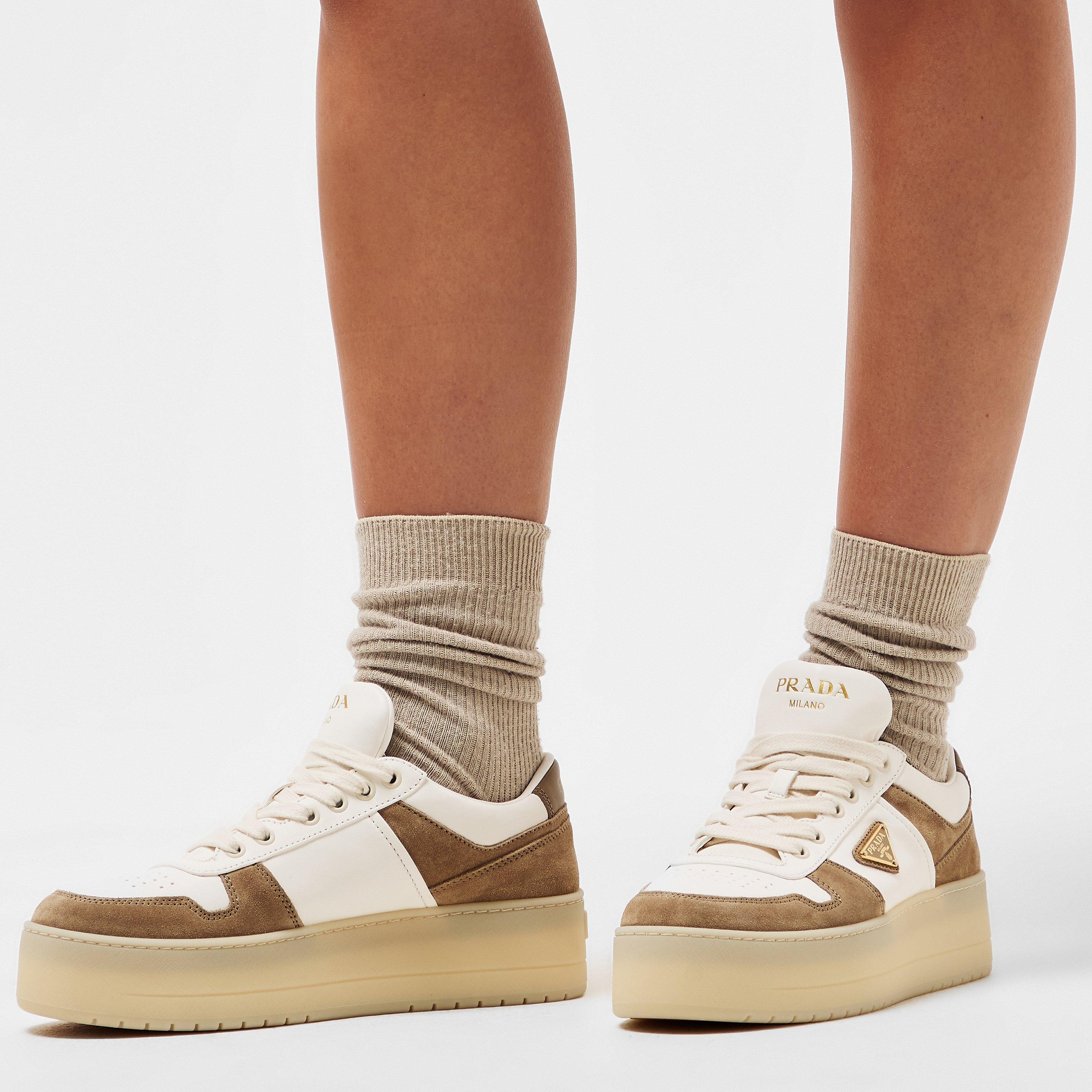 Cream/White - Prada - Downtown Platform - 3