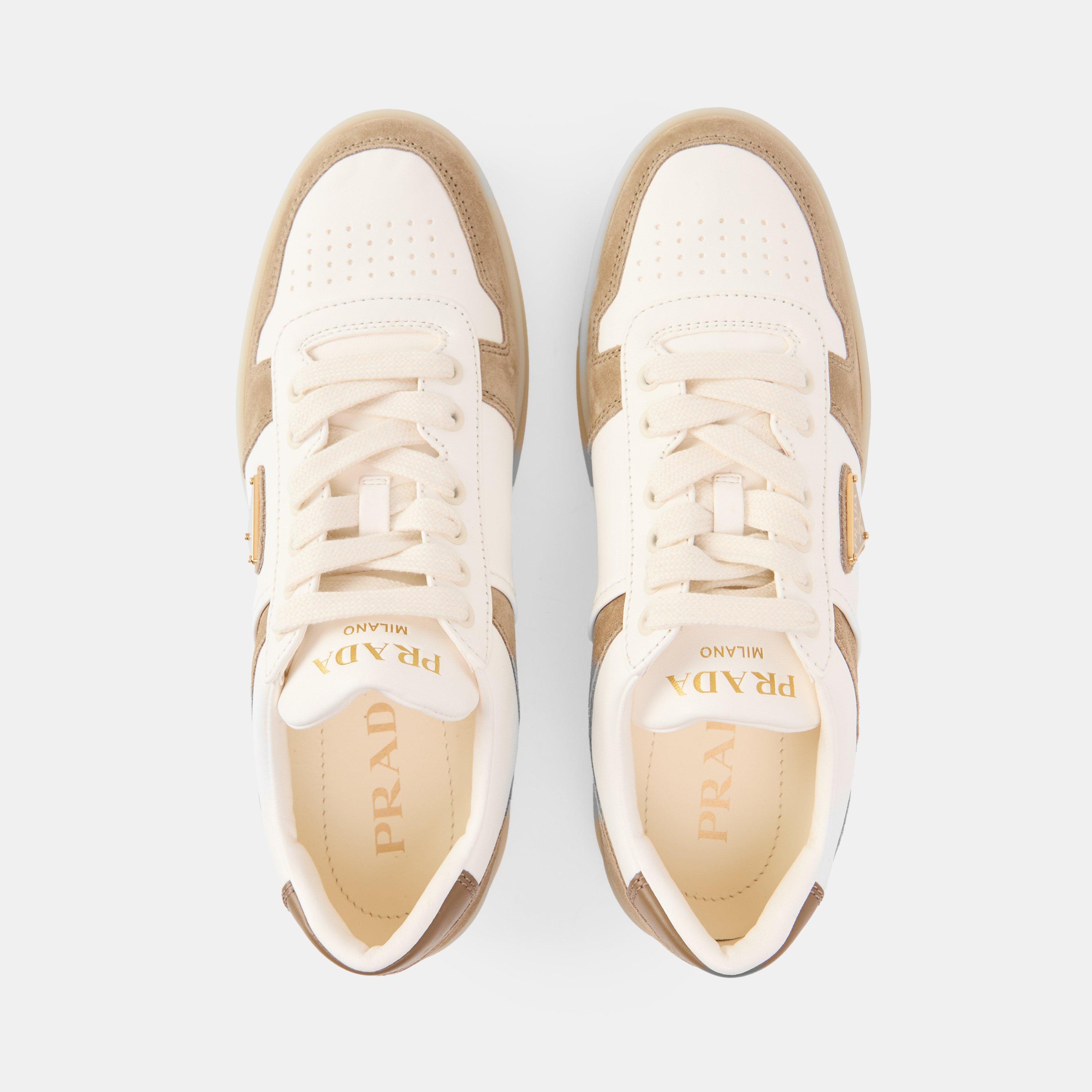 Cream/White - Prada - Downtown Platform - 5