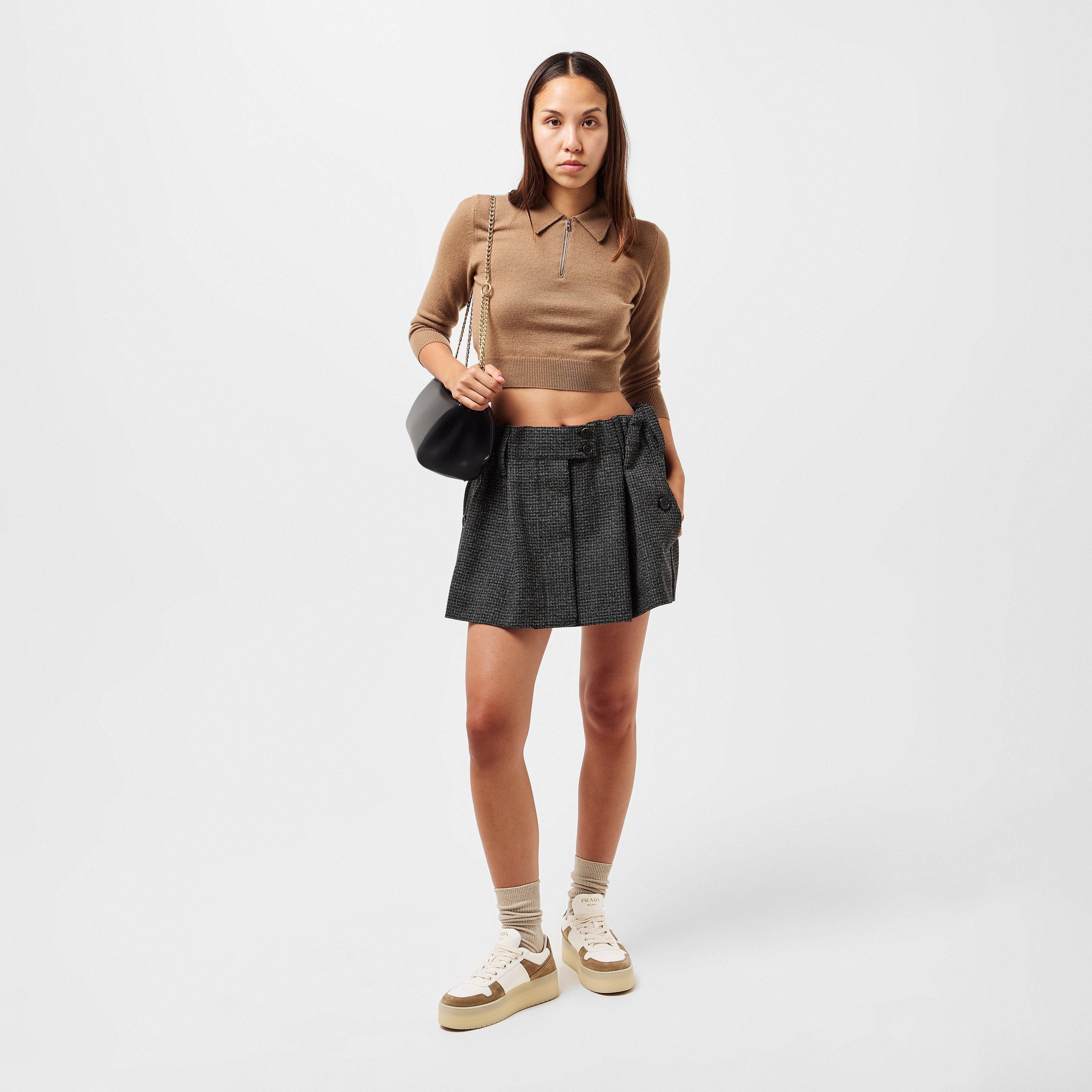 Cream/White - Prada - Downtown Platform - 6