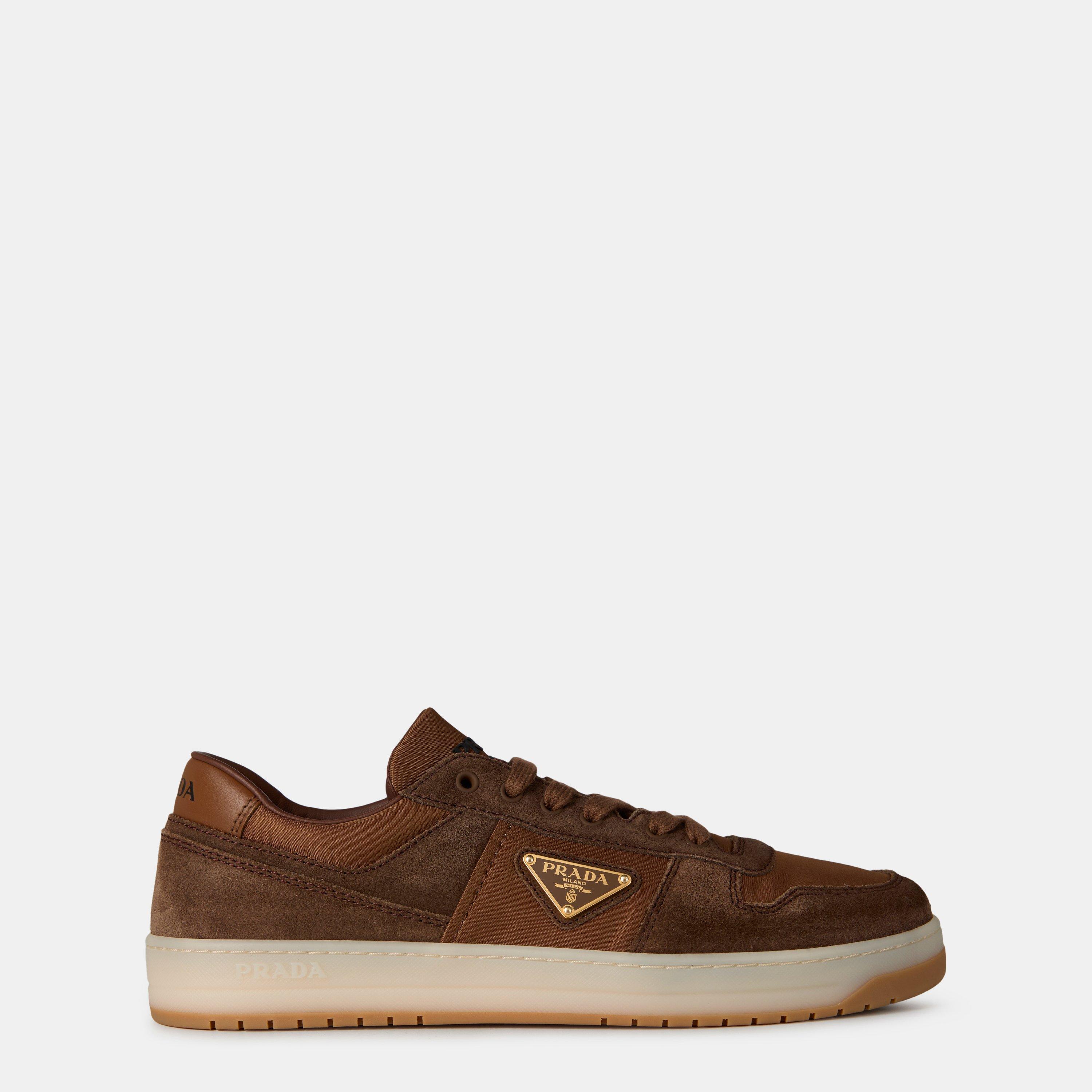 Brown/Beige - Prada - Downtown Delavé Suede Trainers - 1