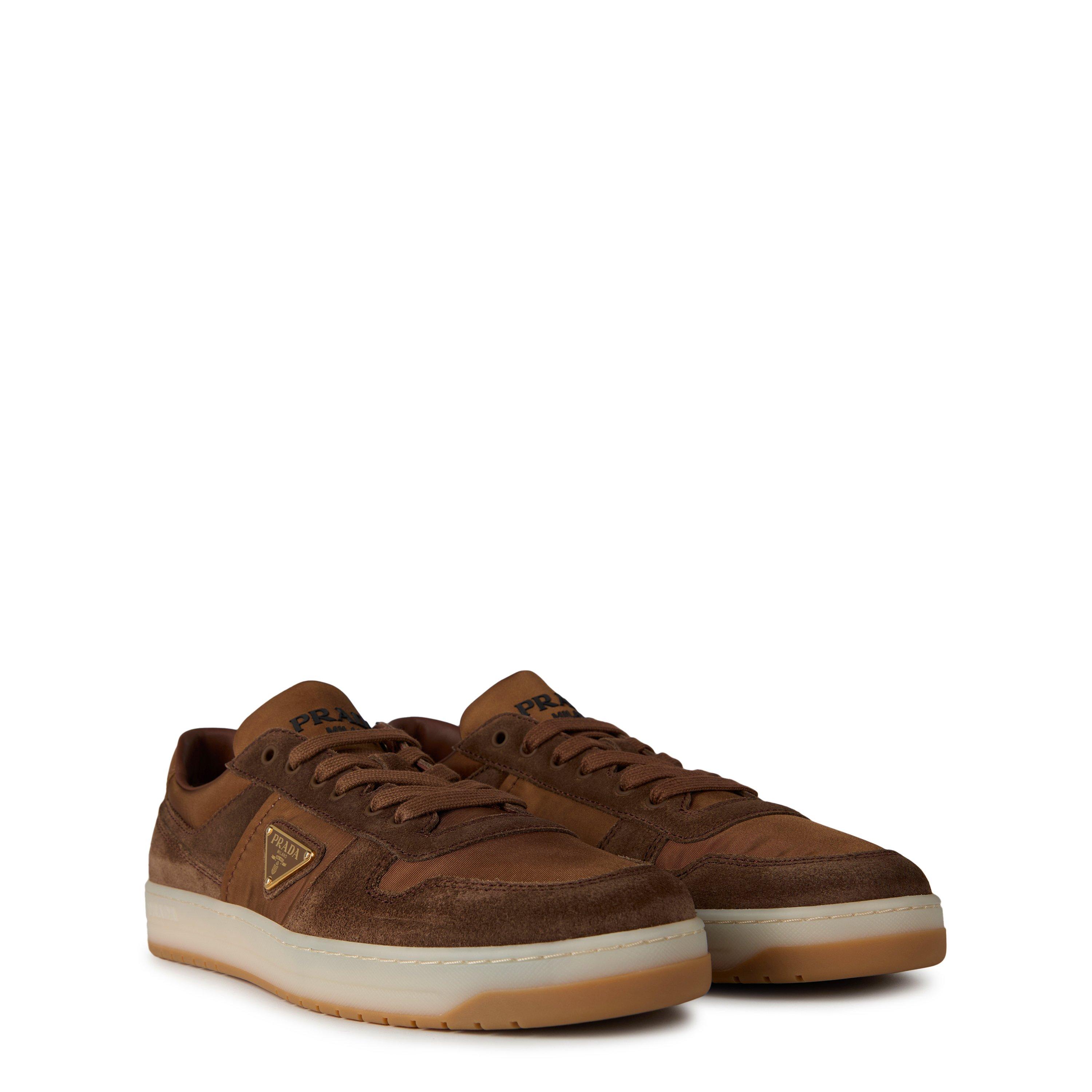 Brown/Beige - Prada - Downtown Delavé Suede Trainers - 4