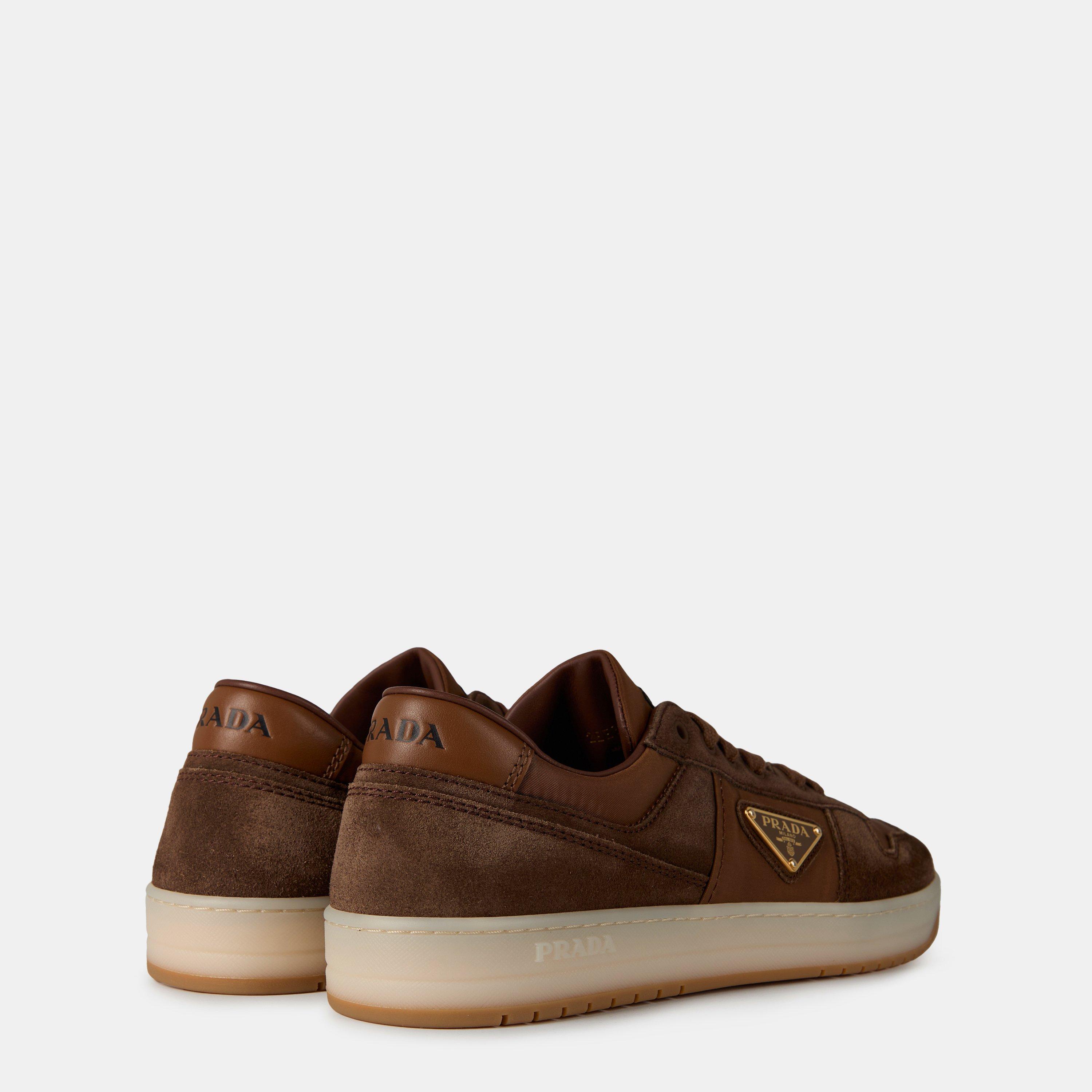 Brown/Beige - Prada - Downtown Delavé Suede Trainers - 5