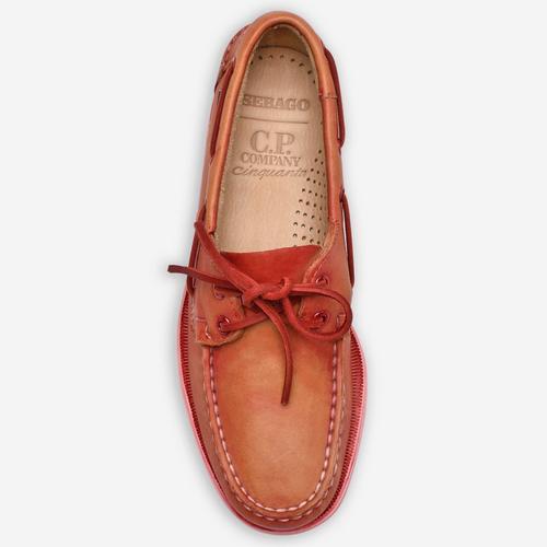 Fiery Red - CP Company - CP Company x Sebago Mens Boat Shoes - 3