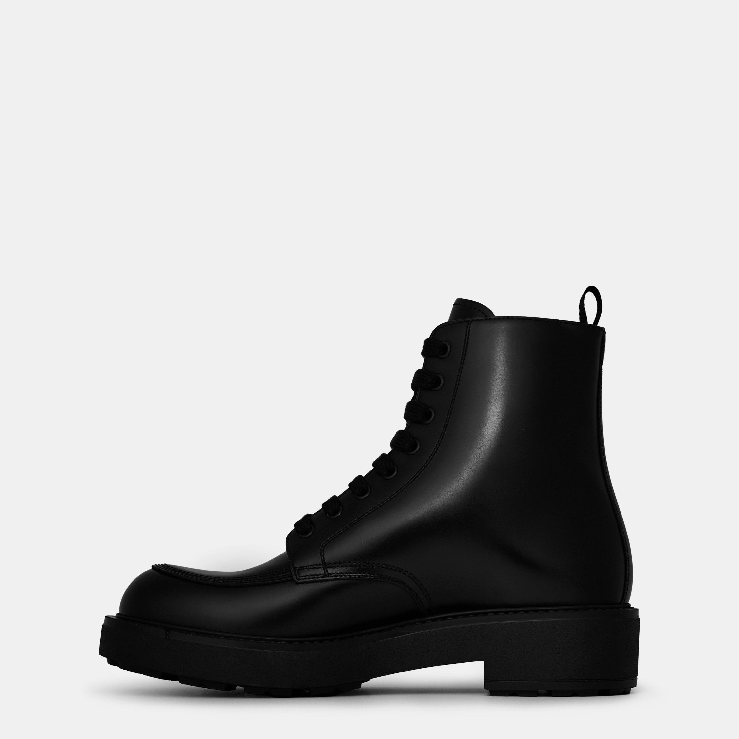 Nero - Prada - Triangle Logo Boots - 2