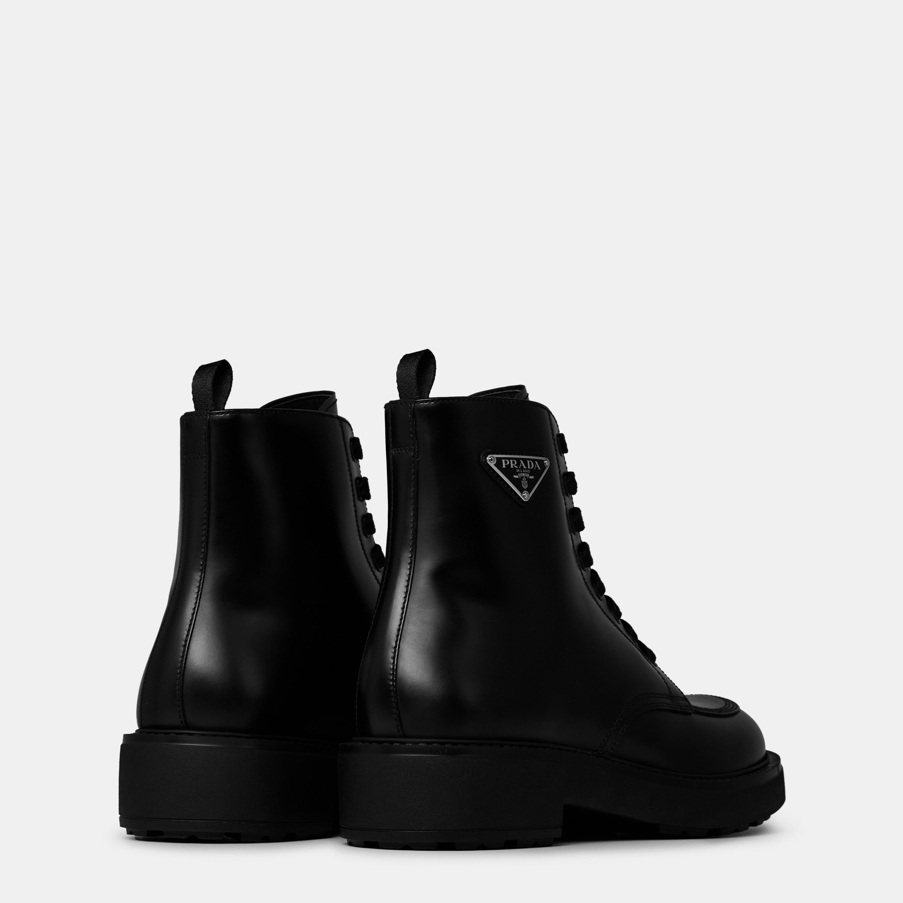 Nero - Prada - Triangle Logo Boots - 5