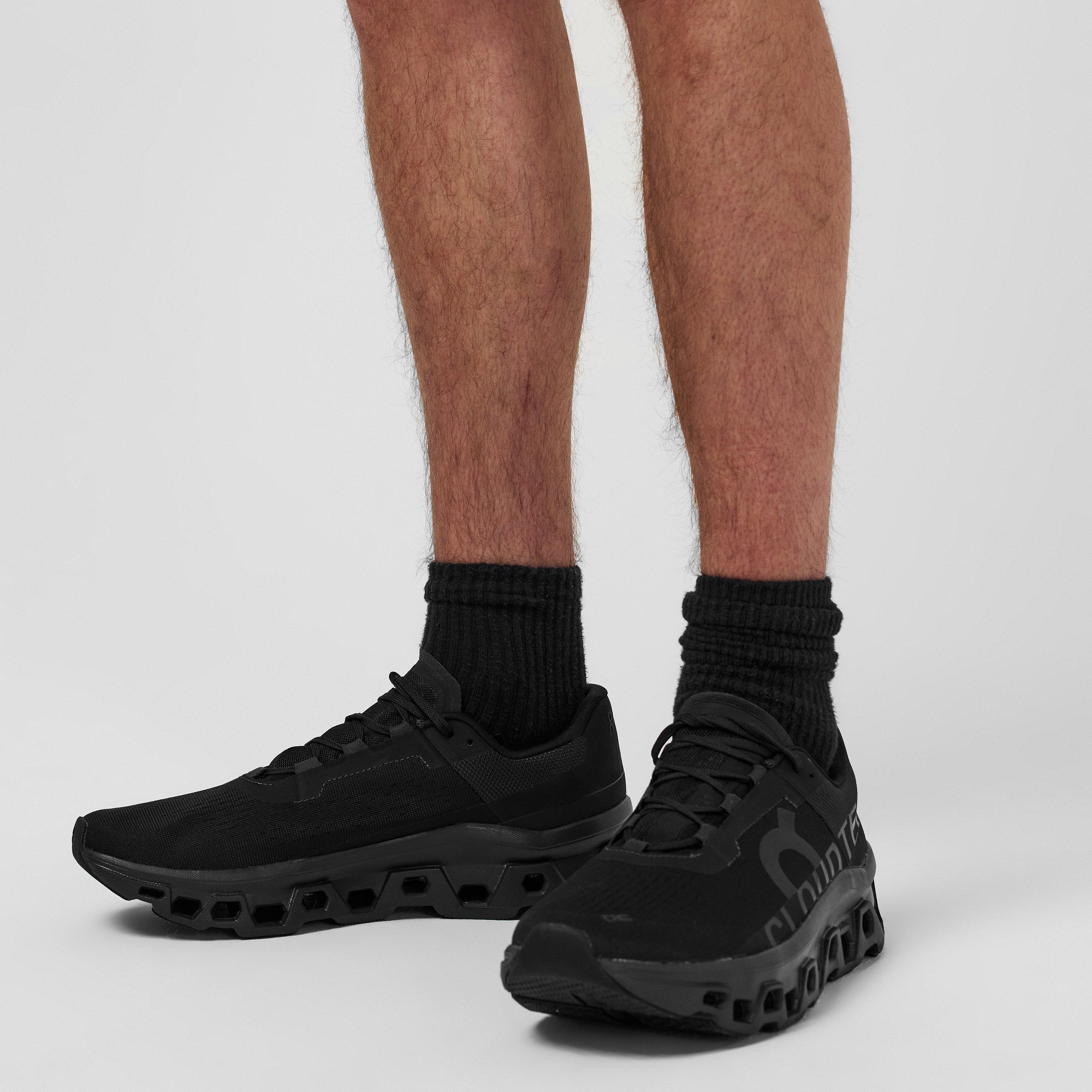 All Black - On - Mens Cloudmonster Running Shoes - 2