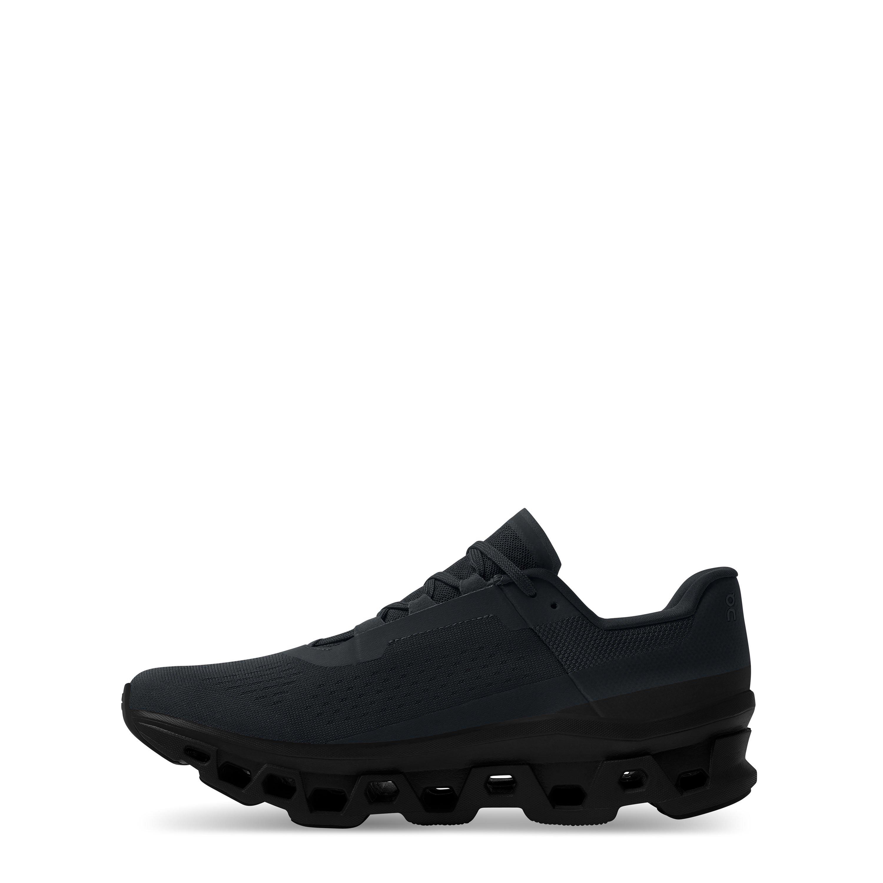 All Black - On - Mens Cloudmonster Running Shoes - 3