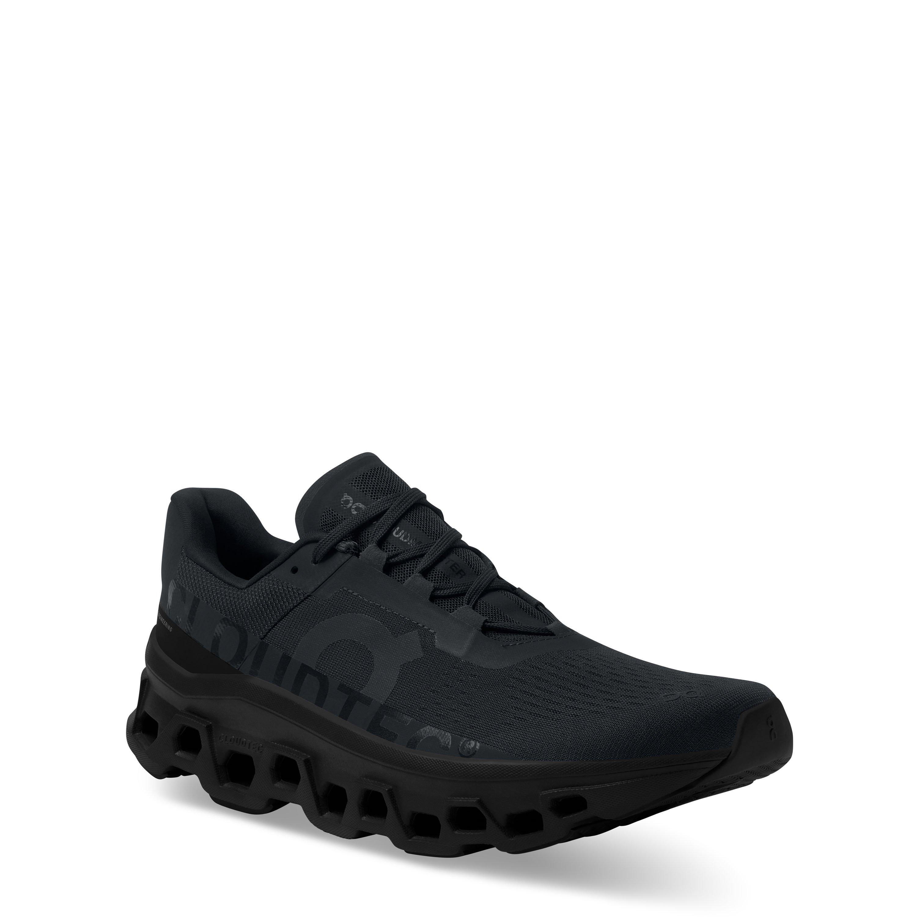 All Black - On - Mens Cloudmonster Running Shoes - 4