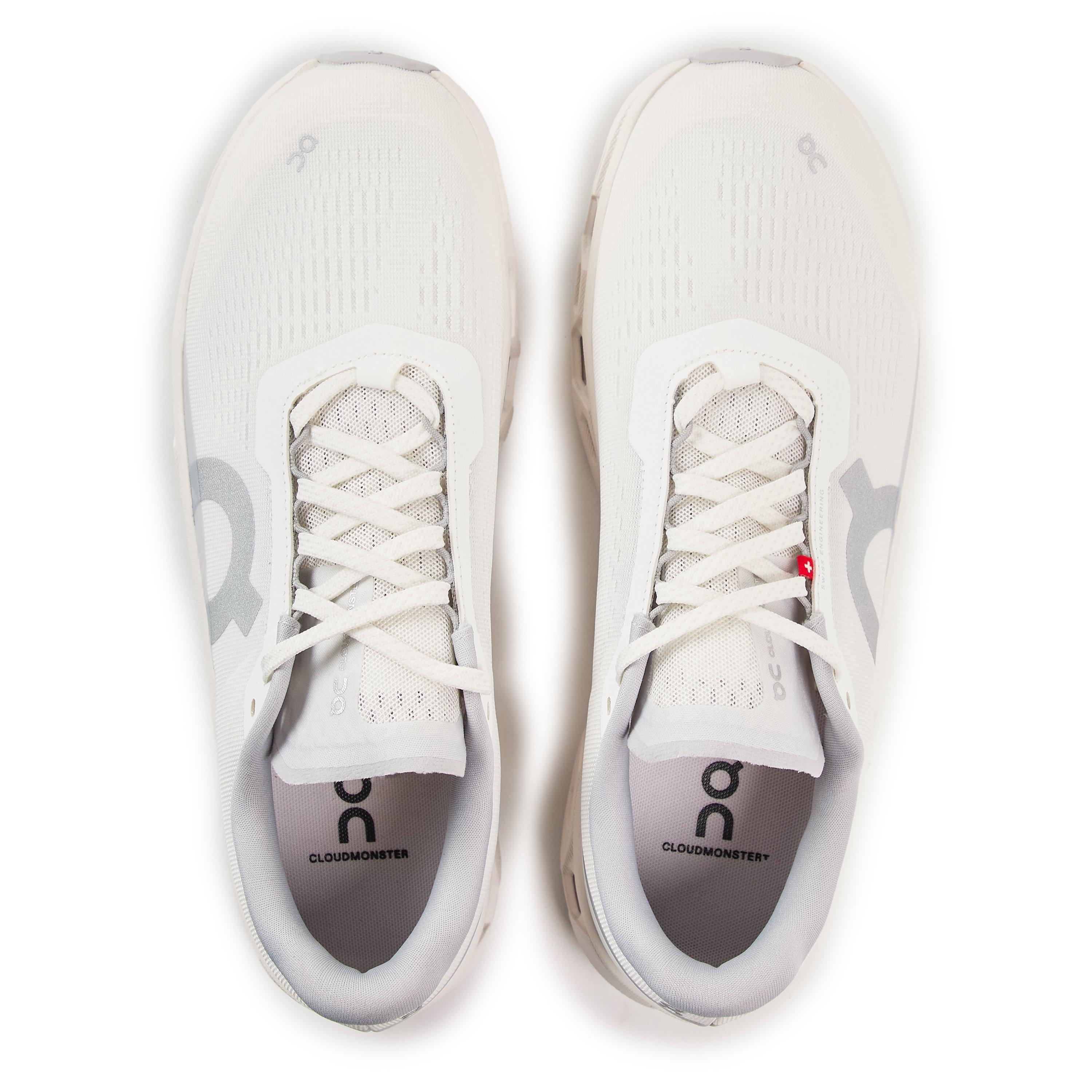 White/White - On - Mens Cloudmonster Running Shoes - 4