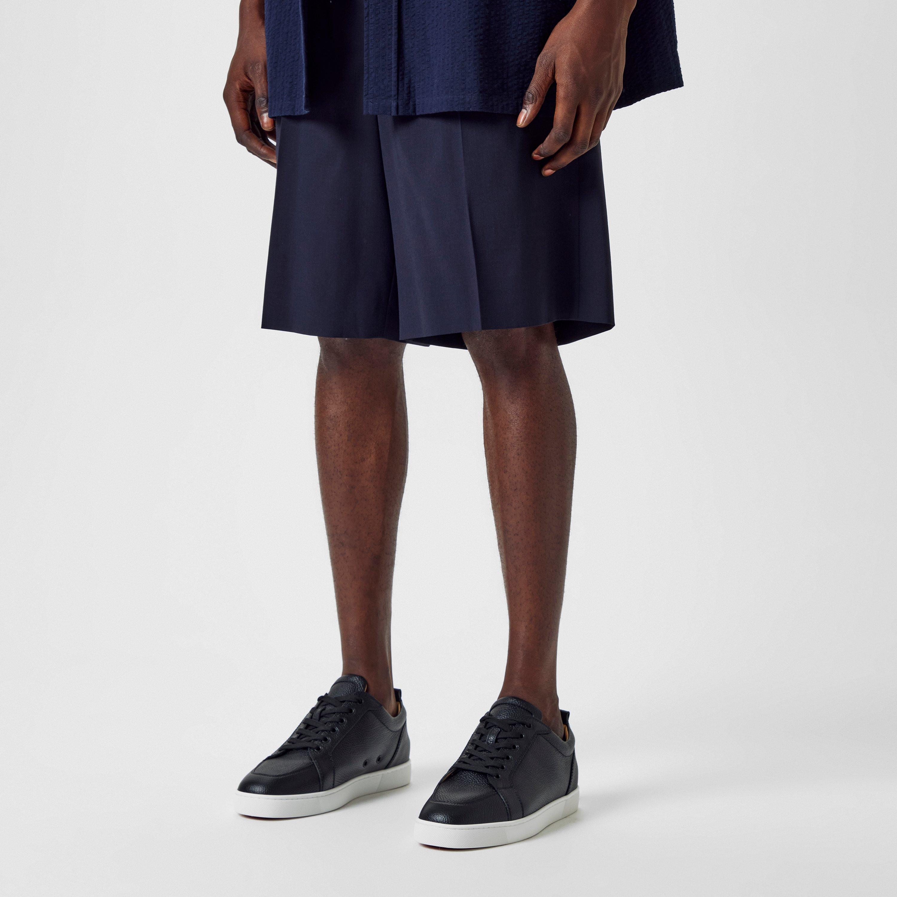 Black Leather - Christian Louboutin - Men's Rantulow Leather Trainers - 3