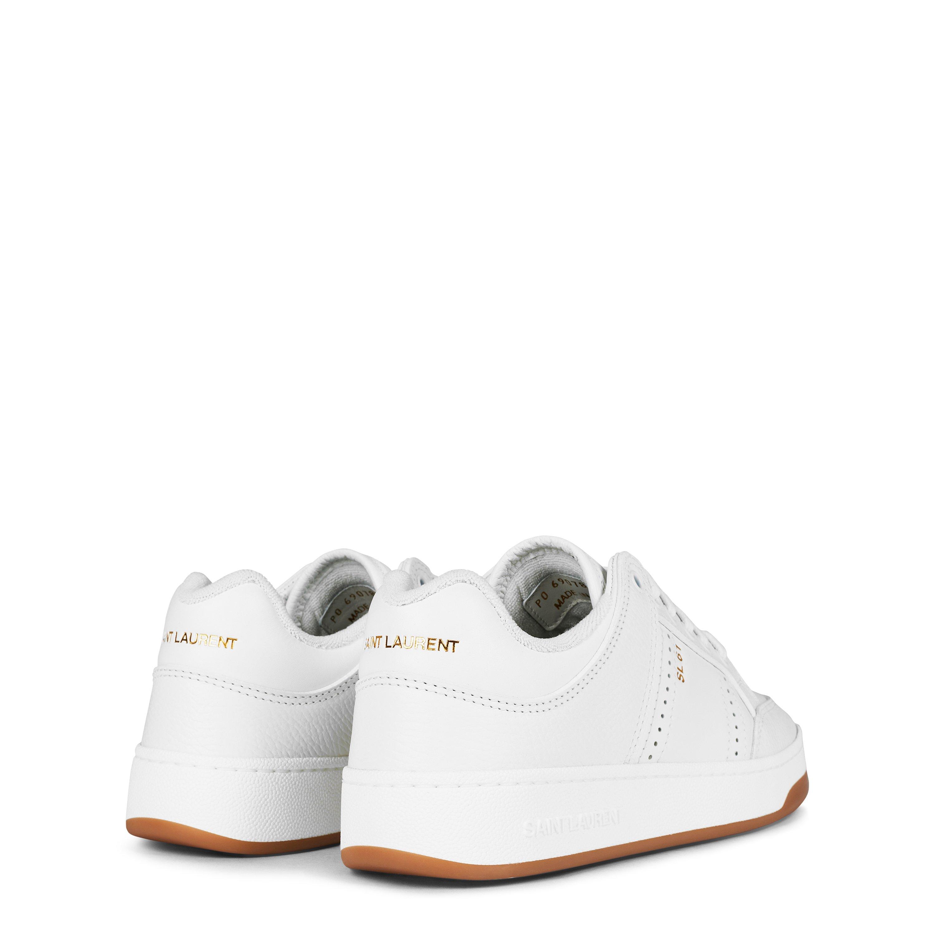 White/White - Saint Laurent - Sl/61 Sneakers - 5