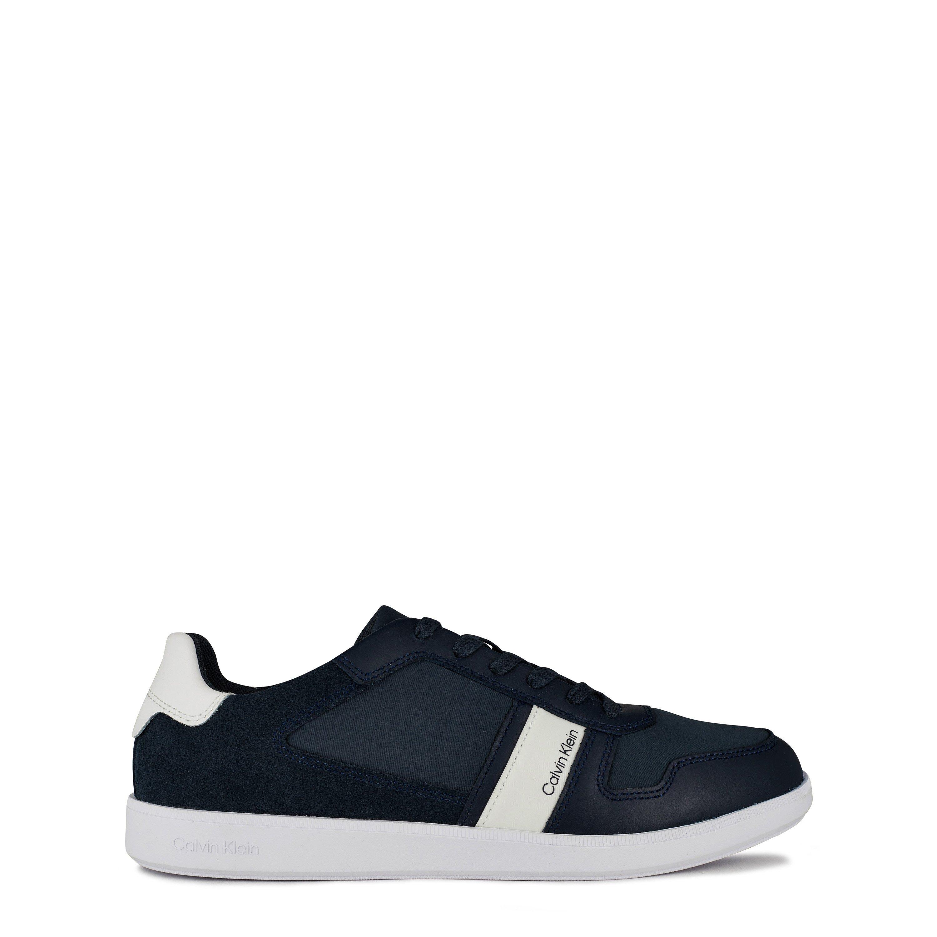 Navy DW4 - Calvin Klein - Lace Up Mix Trainers - 1