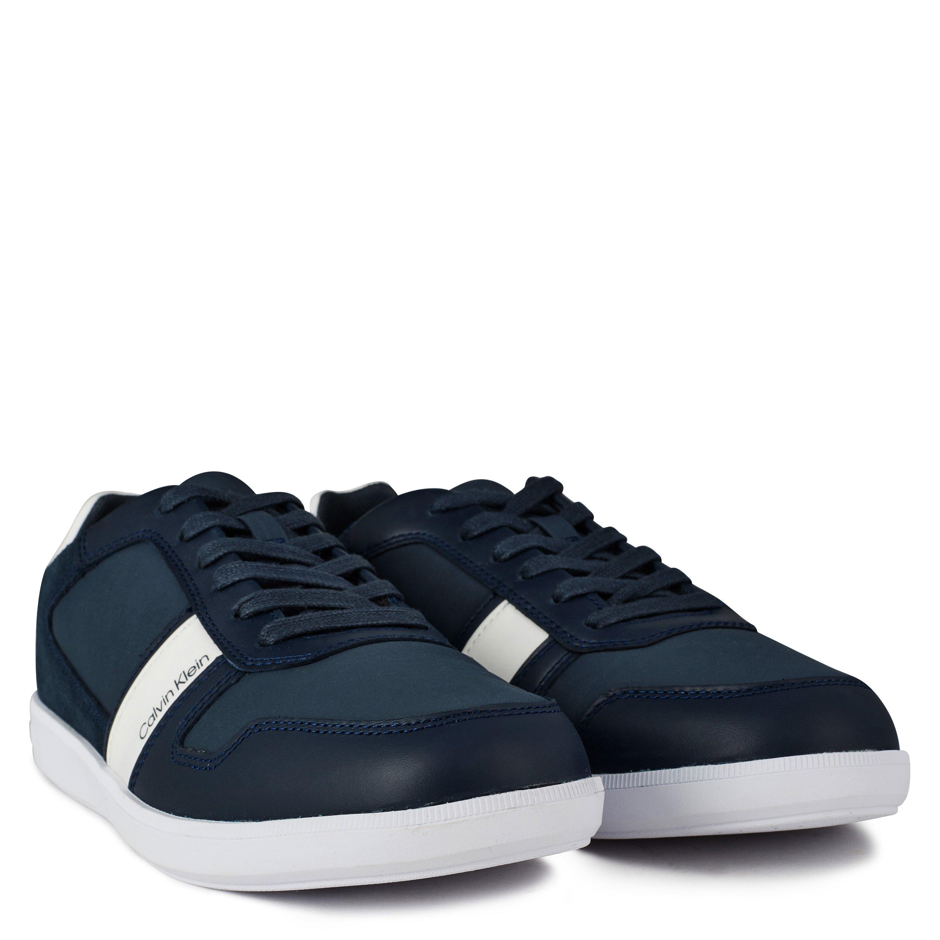 Navy DW4 - Calvin Klein - Lace Up Mix Trainers - 9