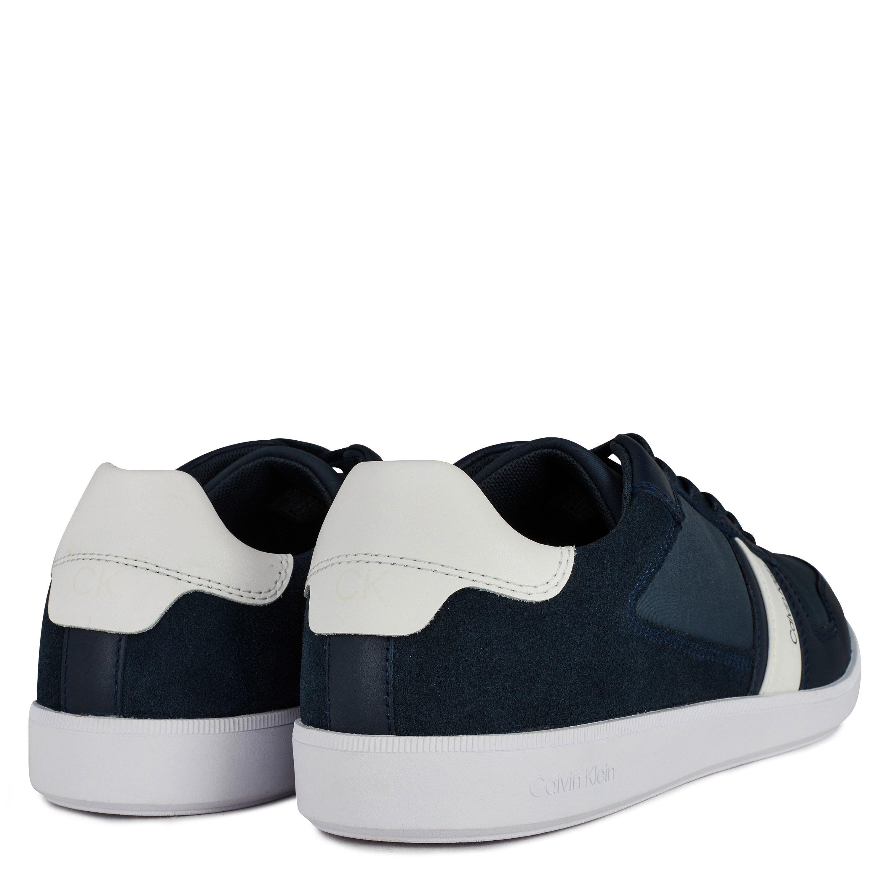 Navy DW4 - Calvin Klein - Lace Up Mix Trainers - 10