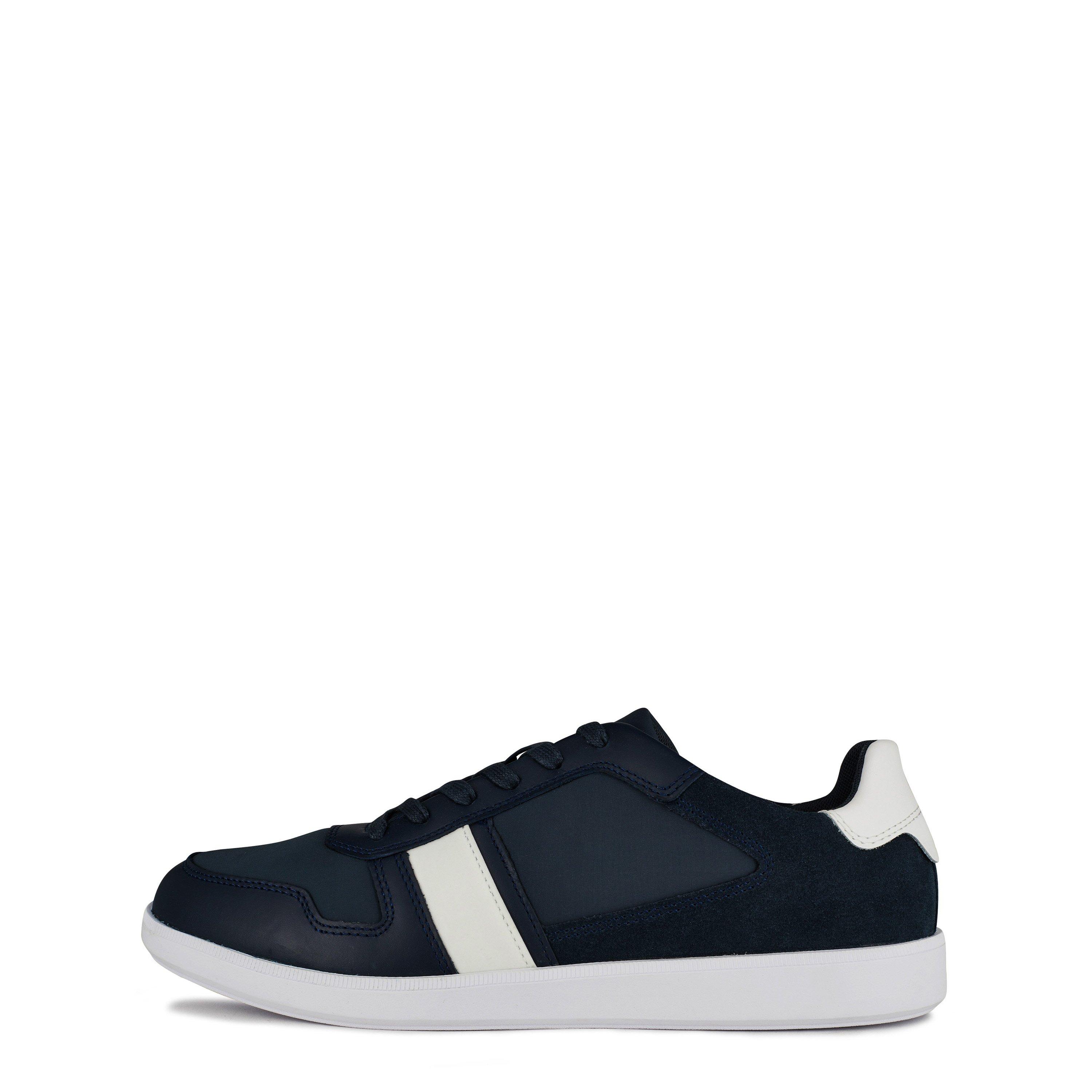 Navy DW4 - Calvin Klein - Lace Up Mix Trainers - 3