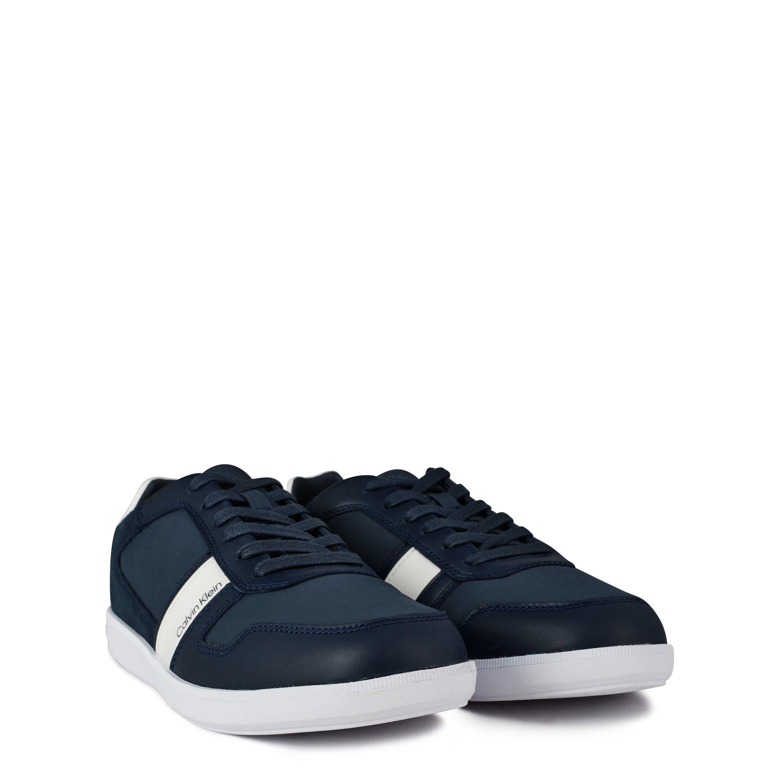 Navy DW4 - Calvin Klein - Lace Up Mix Trainers - 4