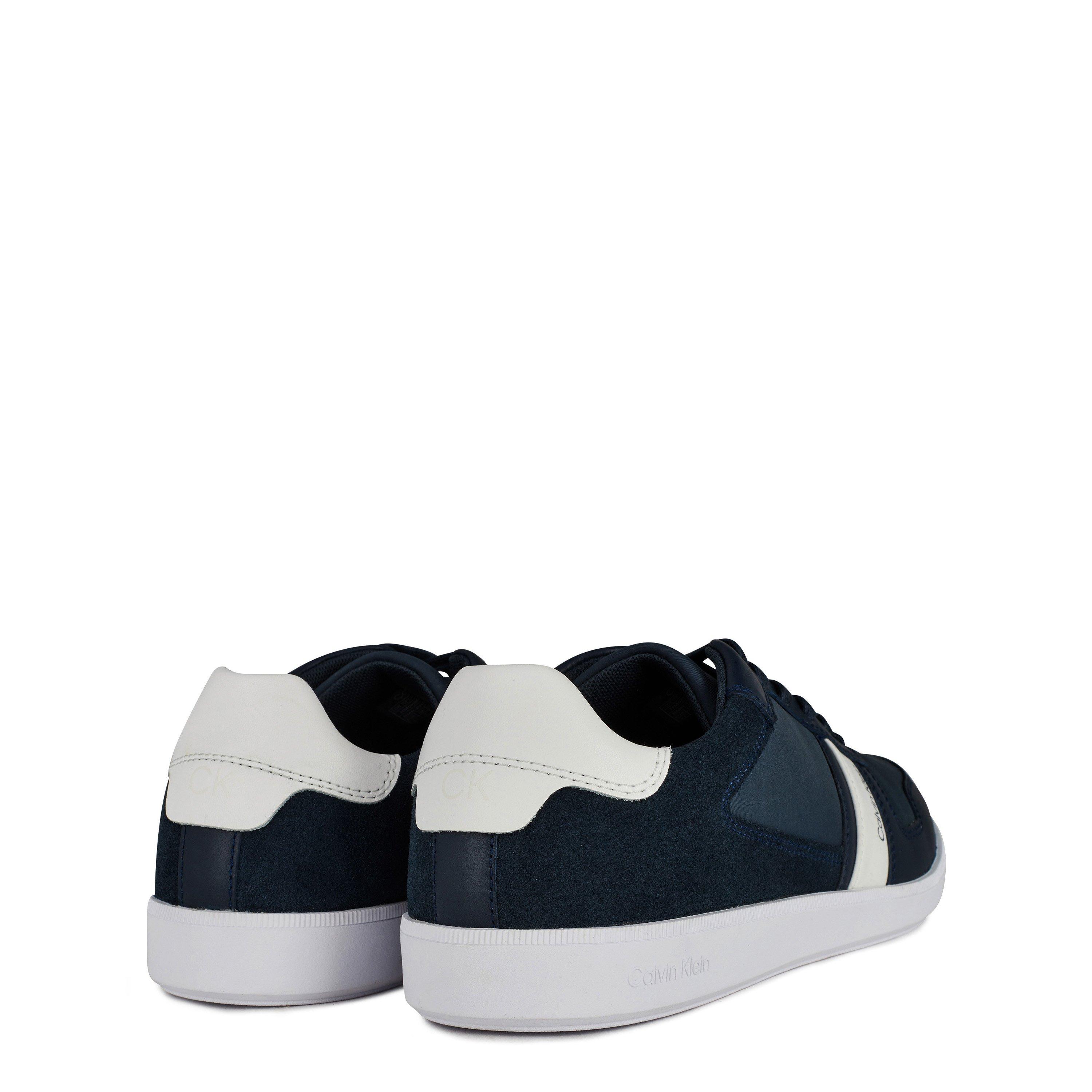 Navy DW4 - Calvin Klein - Lace Up Mix Trainers - 5