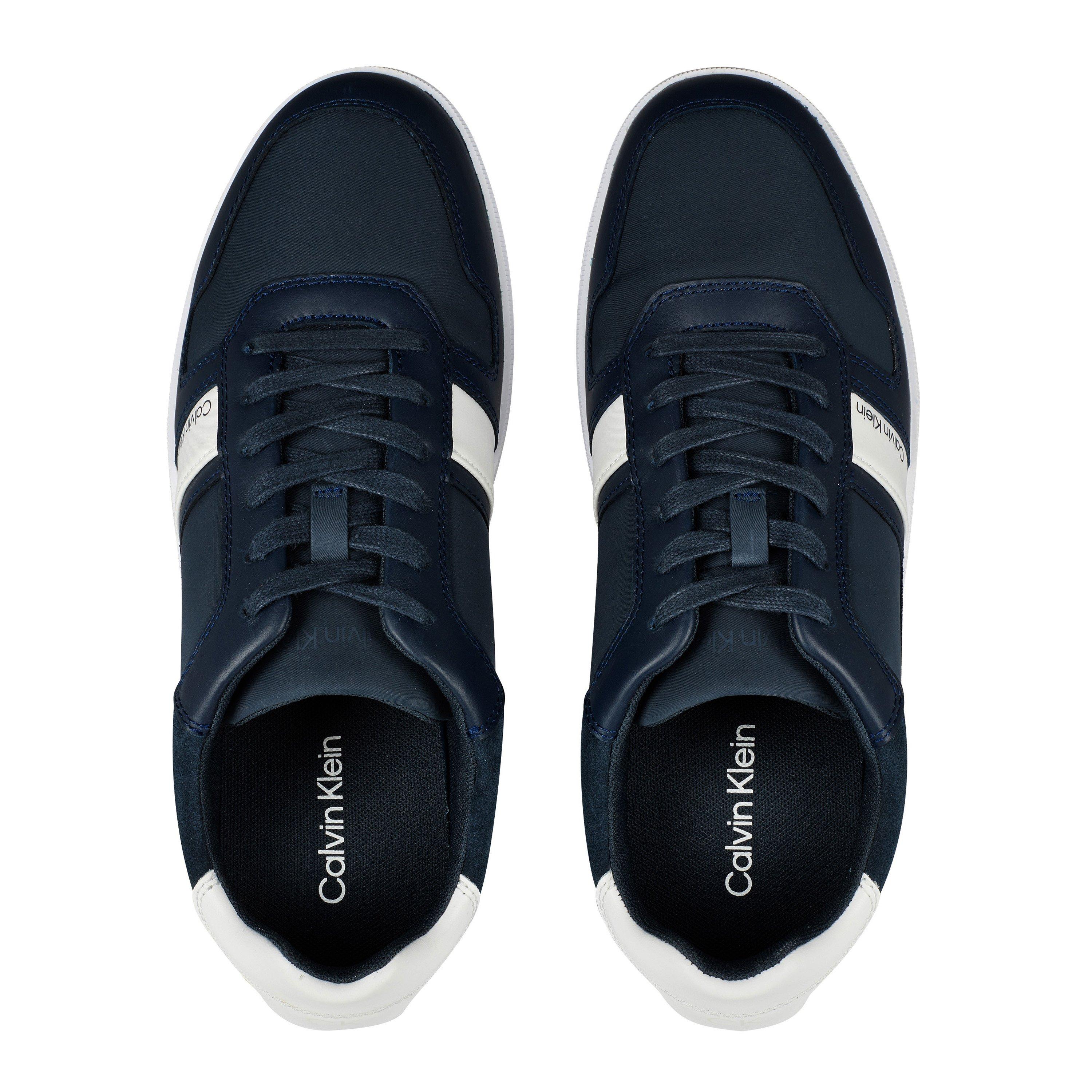 Navy DW4 - Calvin Klein - Lace Up Mix Trainers - 6