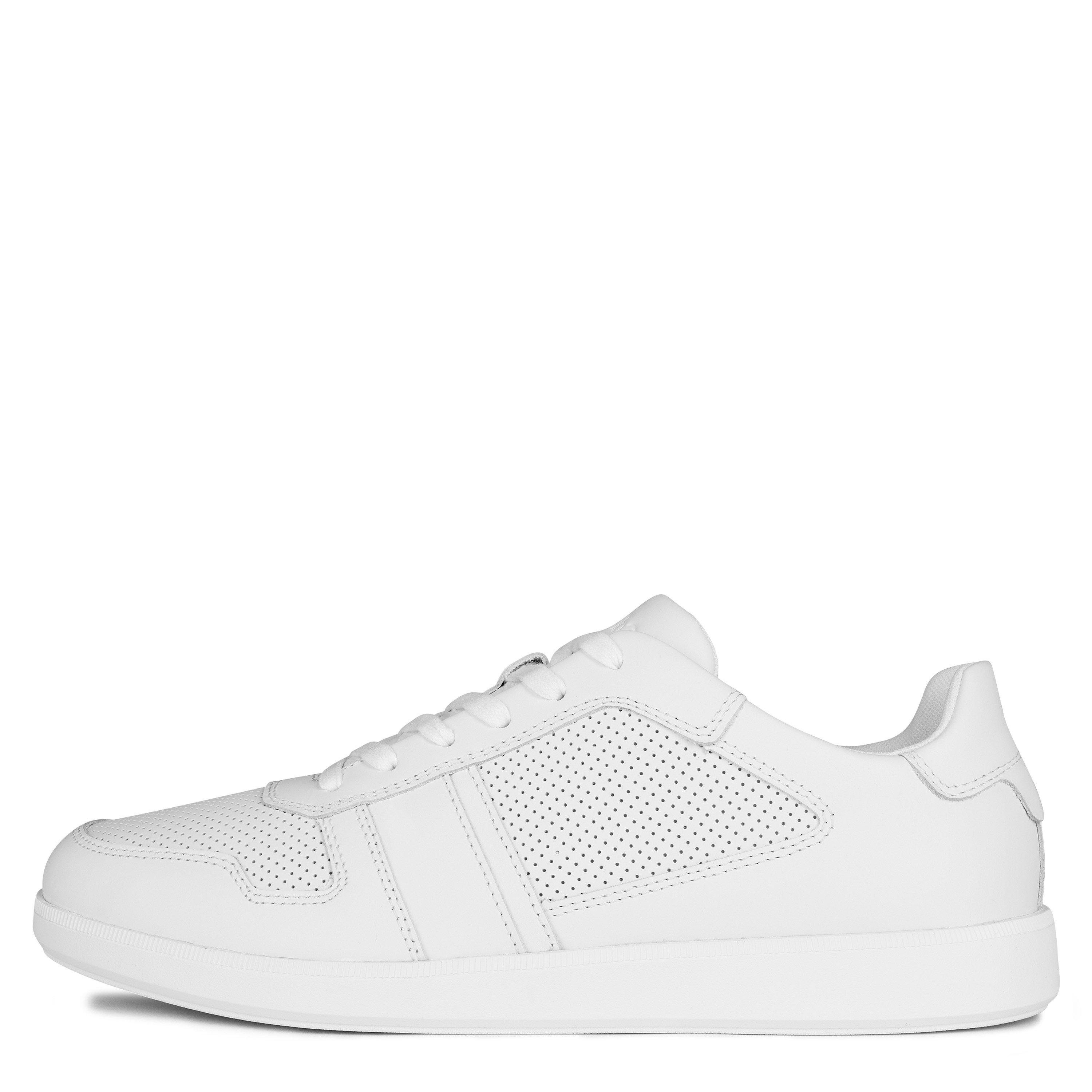 Blanc - Calvin Klein - Low Lace Up Leather Trainers - 2