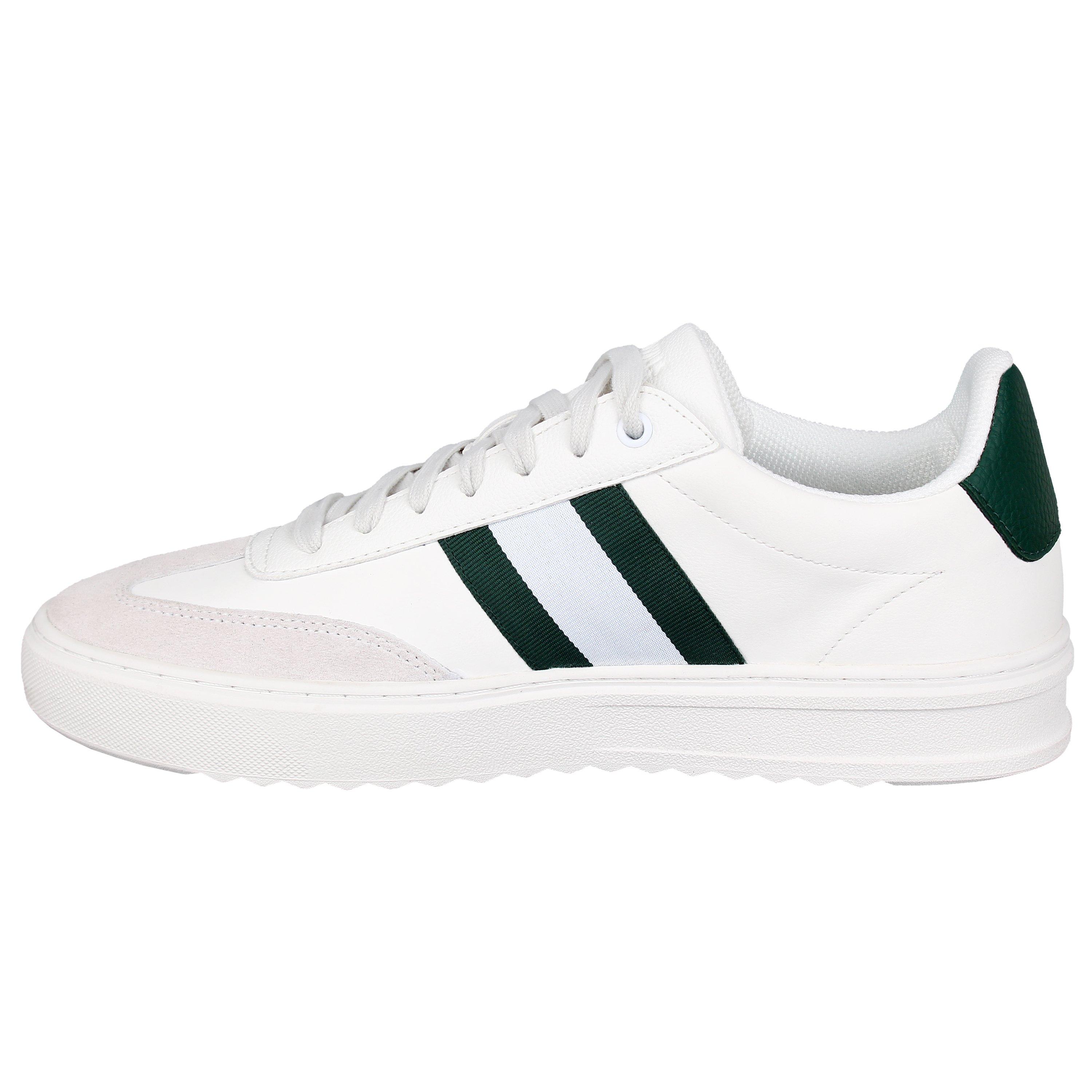 White/Green - Jack Wills - Stripe Lace Up Trainer - 2