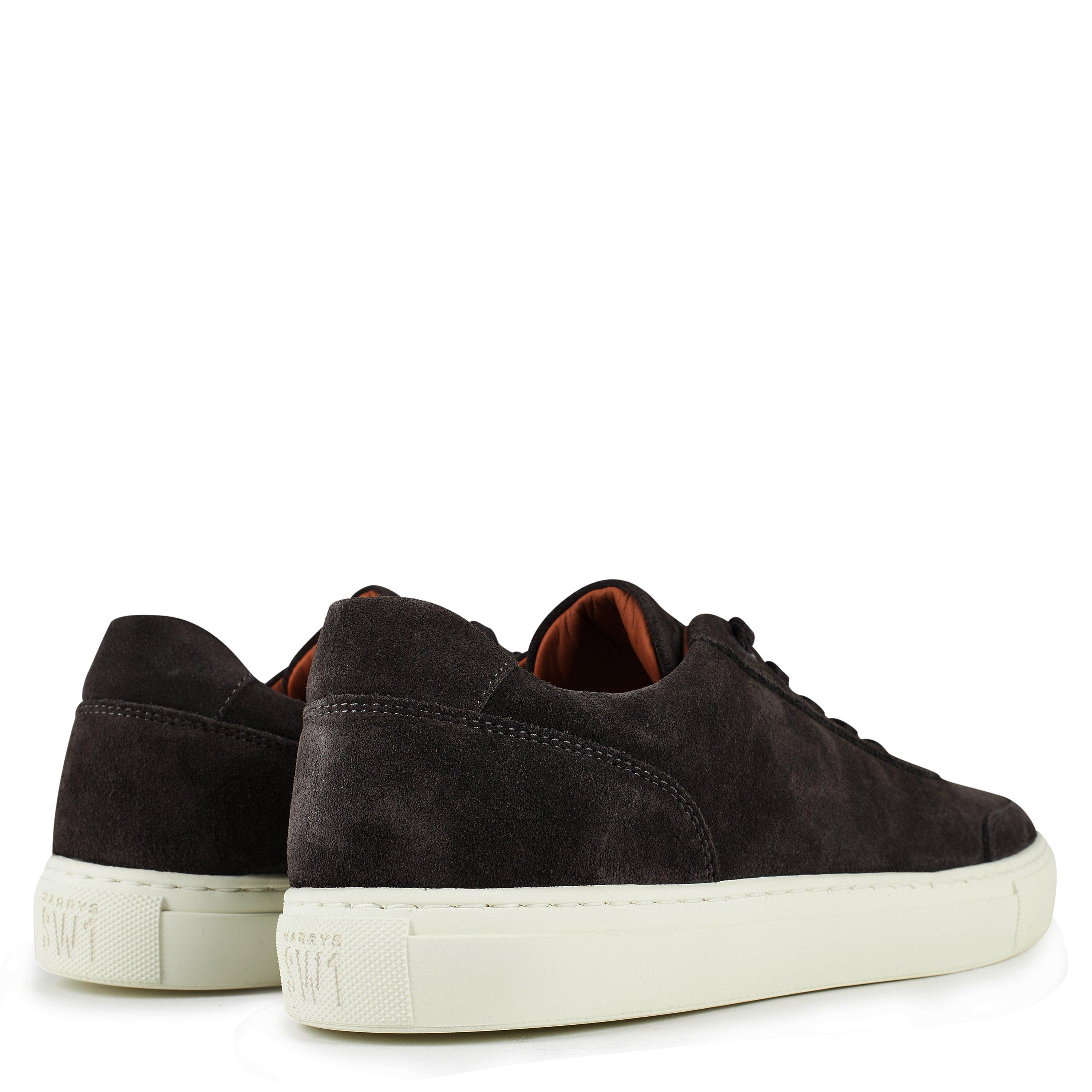 Grey Suede - Harrys of London - Duke Trainers - 4