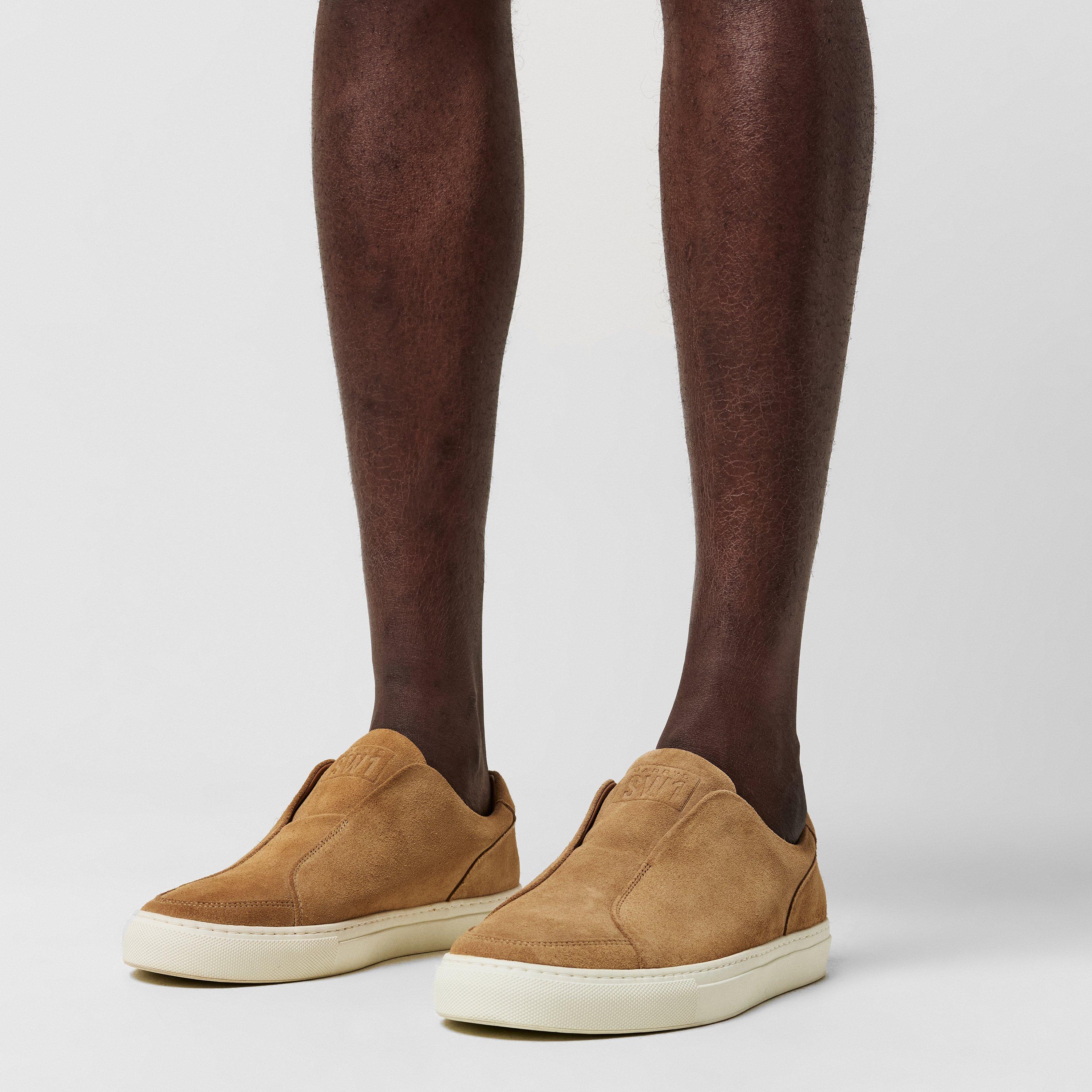 Tan Suede - Harrys of London - SW1 Mount Suede Trainers - 2