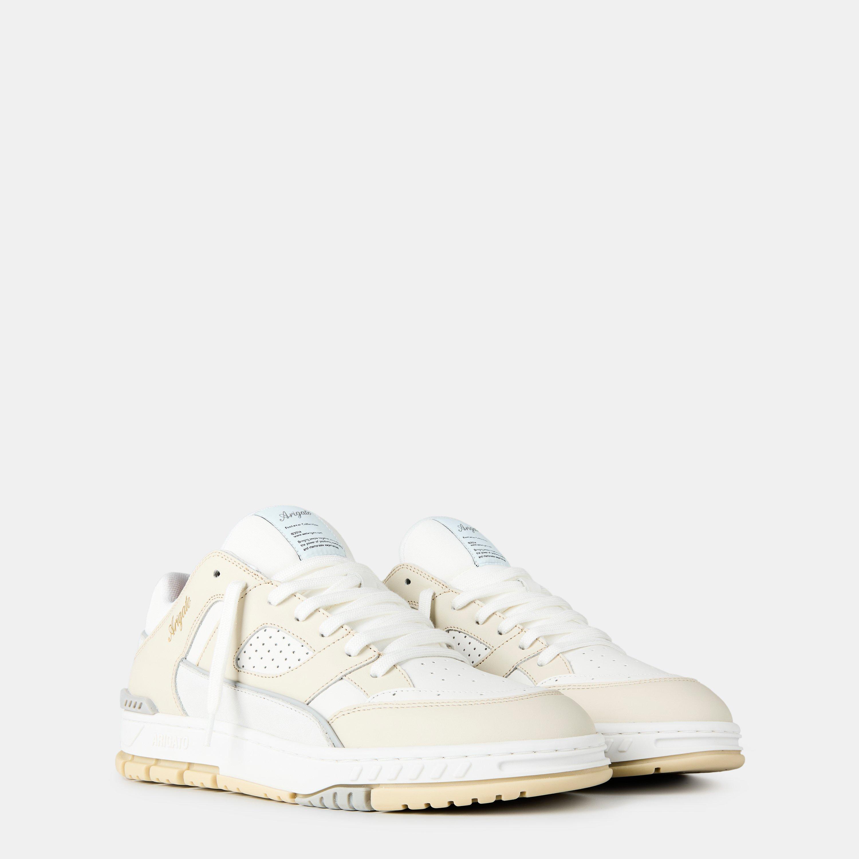 Cremino/White - Axel Arigato - Mens Baseball-Inspired Area Low Trainers - 4