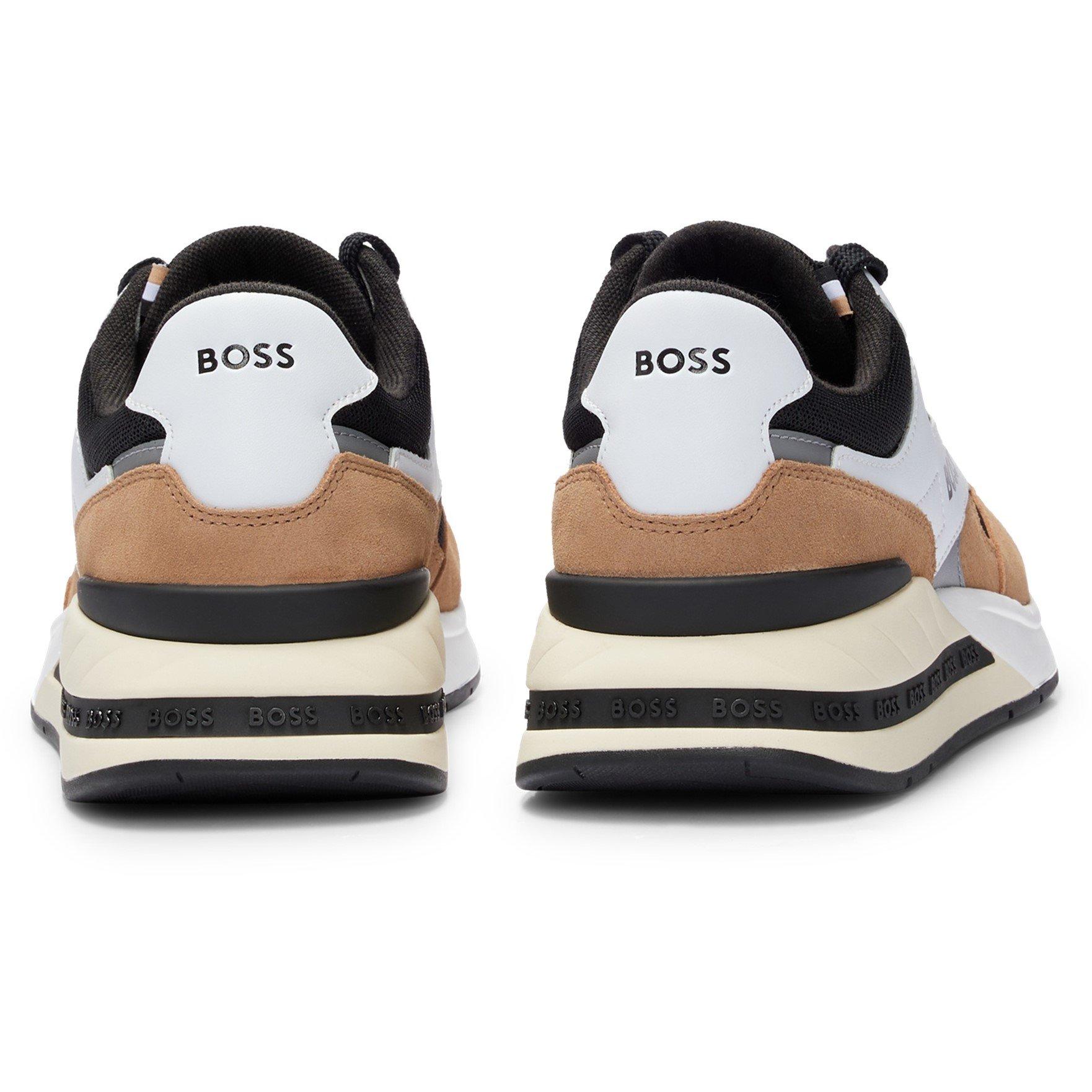Open Brown - Boss - Kurt Trainers, Shaped Ankle Collar - 3