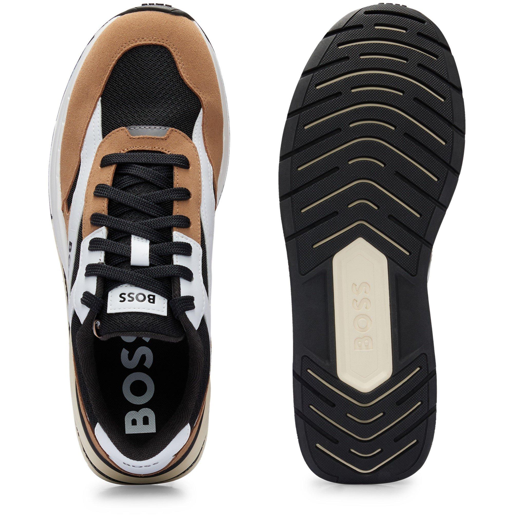 Open Brown - Boss - Kurt Trainers, Shaped Ankle Collar - 4