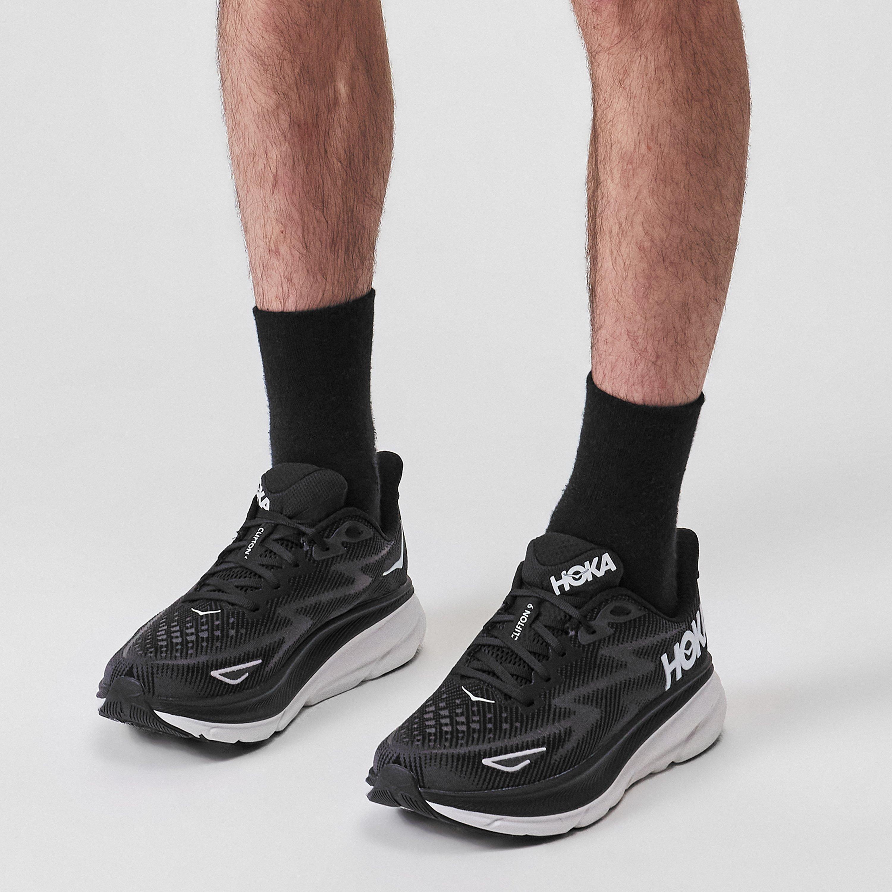 Black/White - Hoka - Clifton 9 - 2