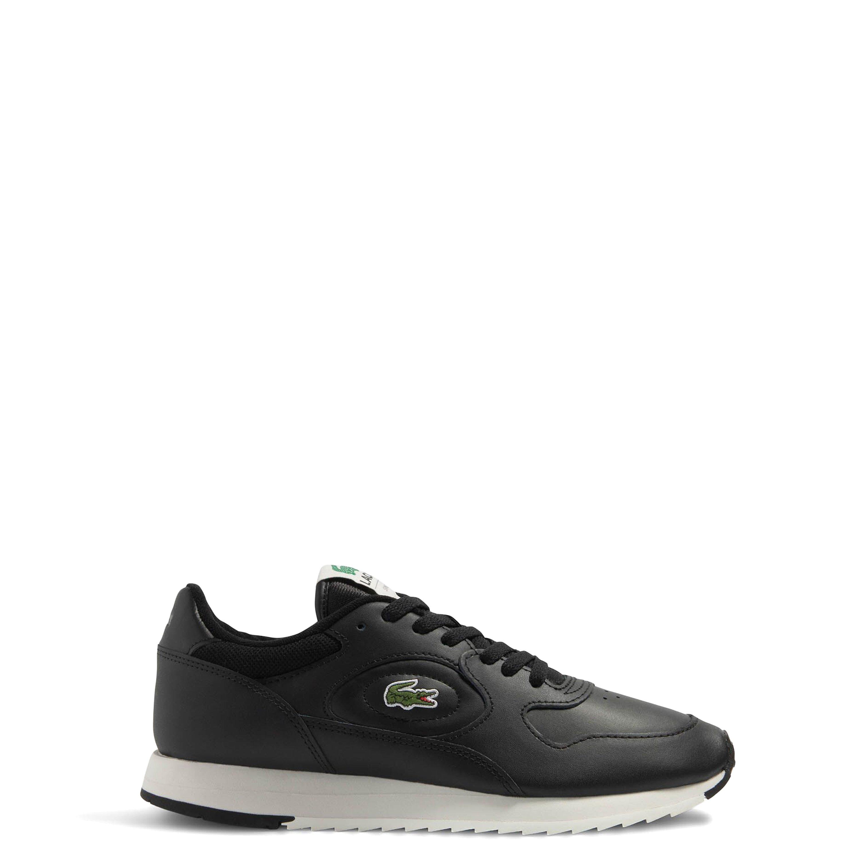 Lacoste Men's Line Track Trainers - Black/Off White - 7 (40.5)