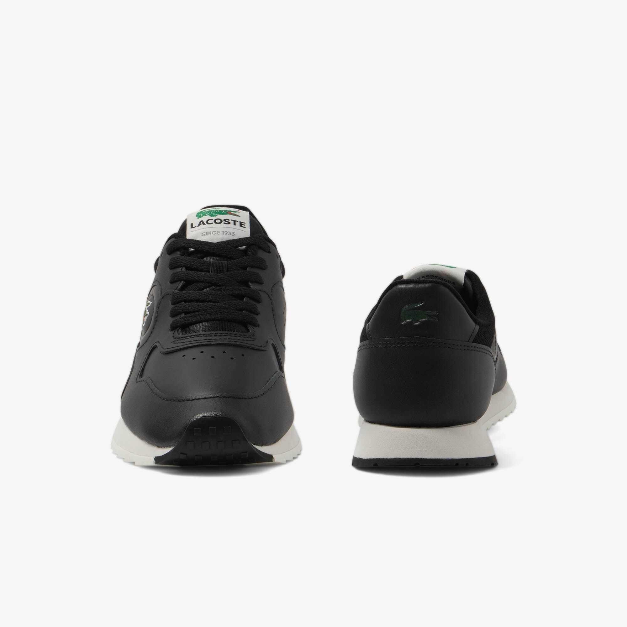 Sort/Off White - Lacoste - Line Track Trainers - 6